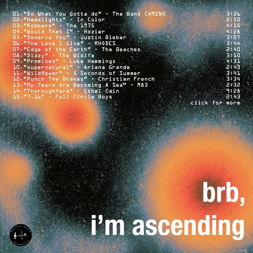 BRB, we&rsquo;re ascending to these tracks. ✨

Check out the full playlist on our website. Link in bio! 

Playlist by: @everly_photo 
🌃: @alexiaadesigns 

#nowplaying #playlist #thebandcamino #the1975 #thebeaches