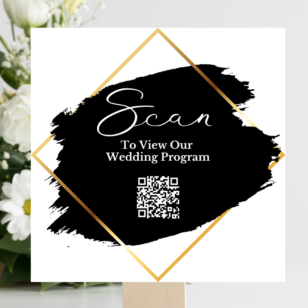 Qr code wedding program | Honestweddingadvice.com