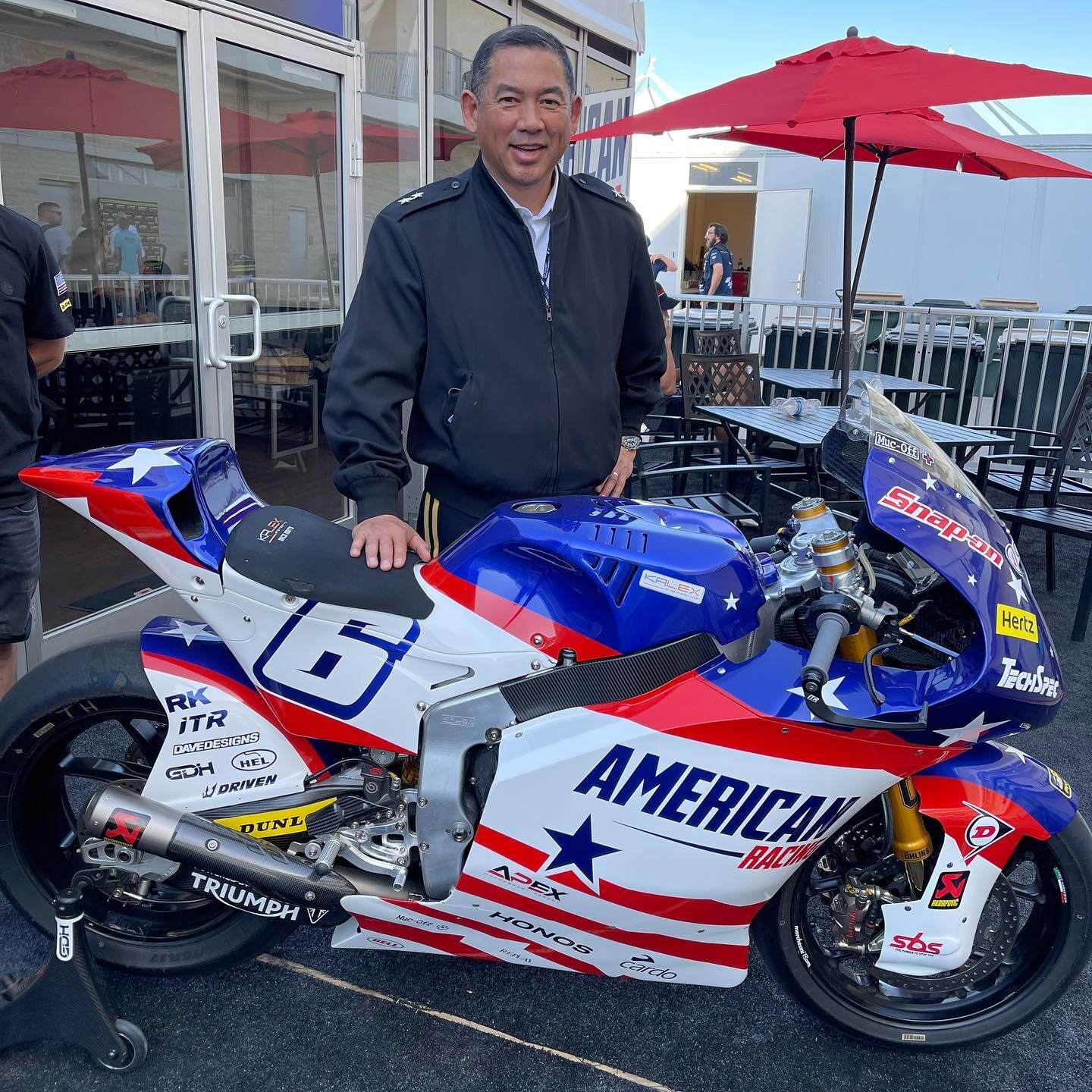 It was an absolute honor to have Army Major General Garrett Yee and Ms. Shanda-Monique Barnes in-suite! MG Yee was the military dignitary and Ms. Barnes sang the National Anthem this past weekend at #americasgp 🇺🇸 It was their FIRST MotoGP EVER and