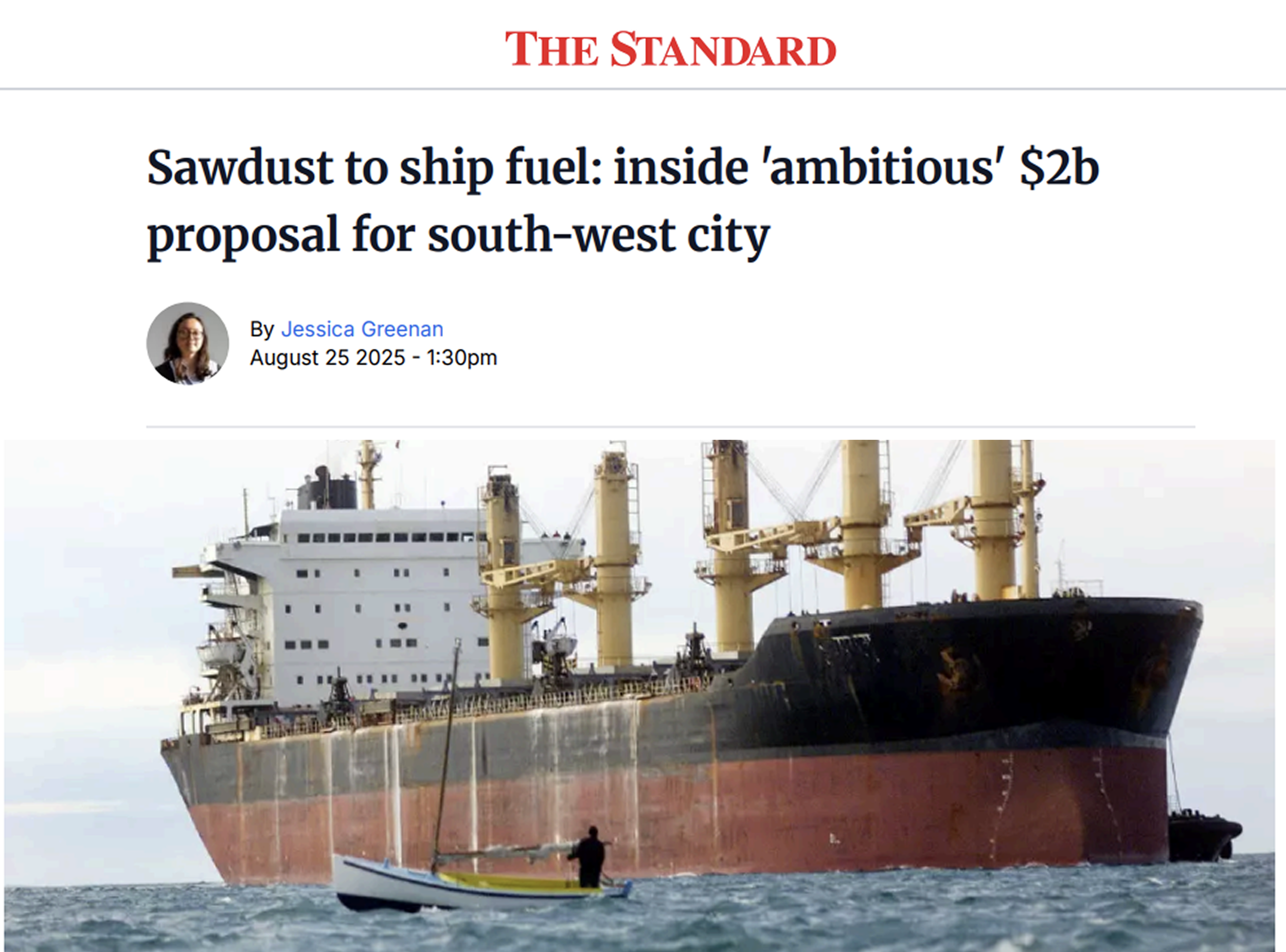 Sawdust to Ship Fuel: Inside $2b Proposal for South-West City | The Warrnambool Standard
