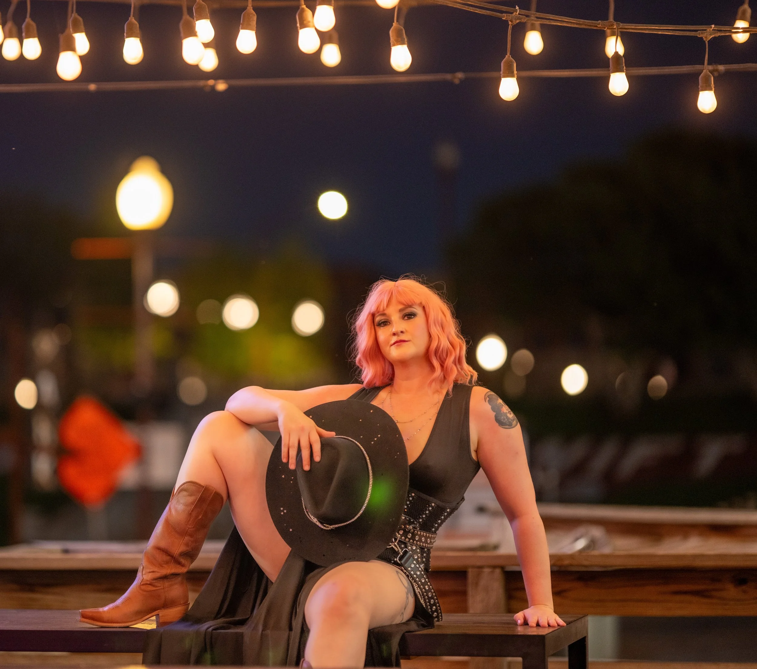 Goth Cowgirl Photoshoot 2025                             Photo by Arteta Photography