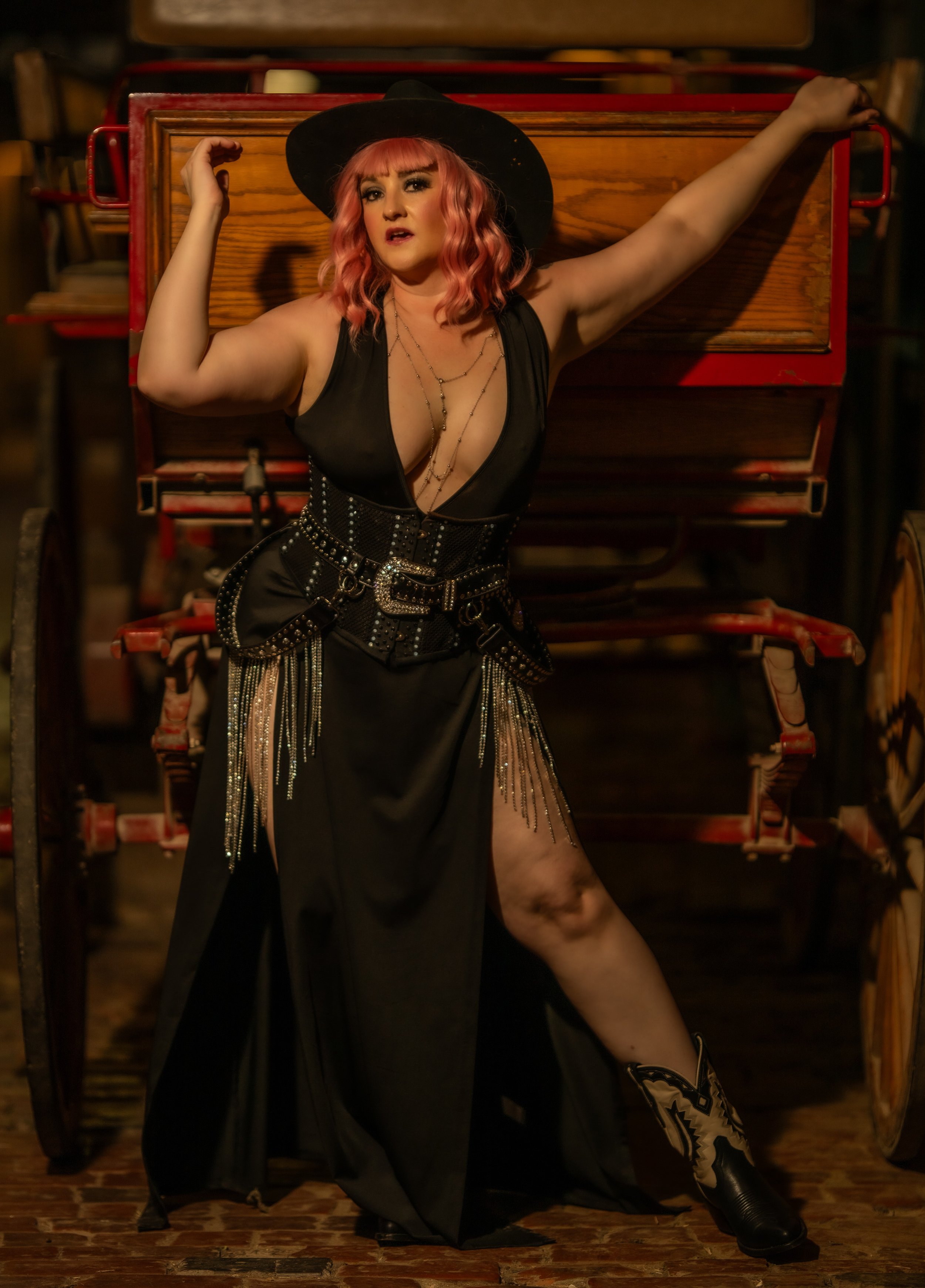 Goth Cowgirl Photoshoot 2025                             Photo by Arteta Photography