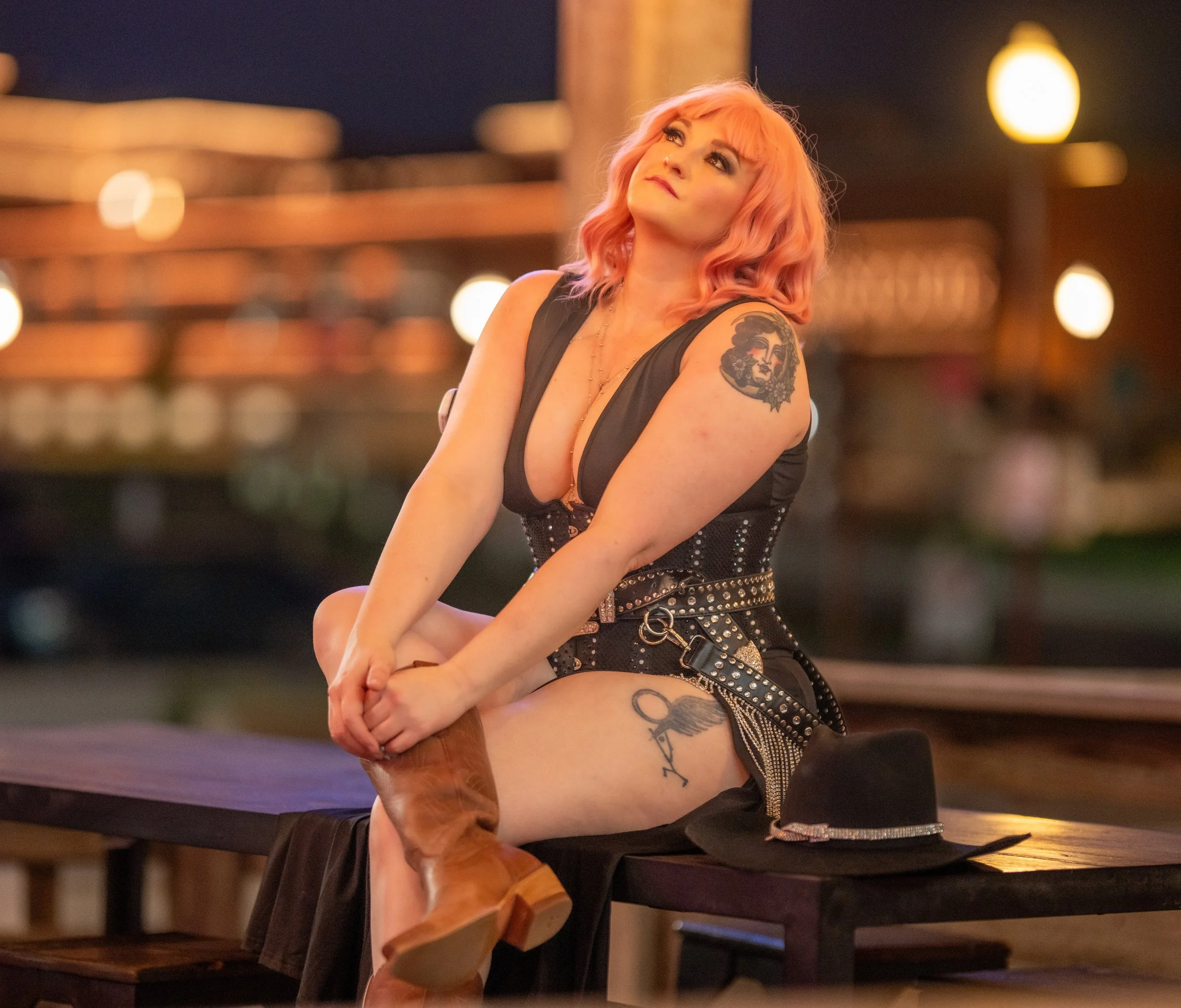 Goth Cowgirl Photoshoot 2025                             Photo by Arteta Photography