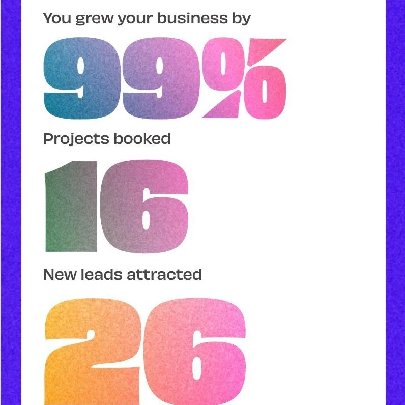 Grateful for another incredible year for my business!