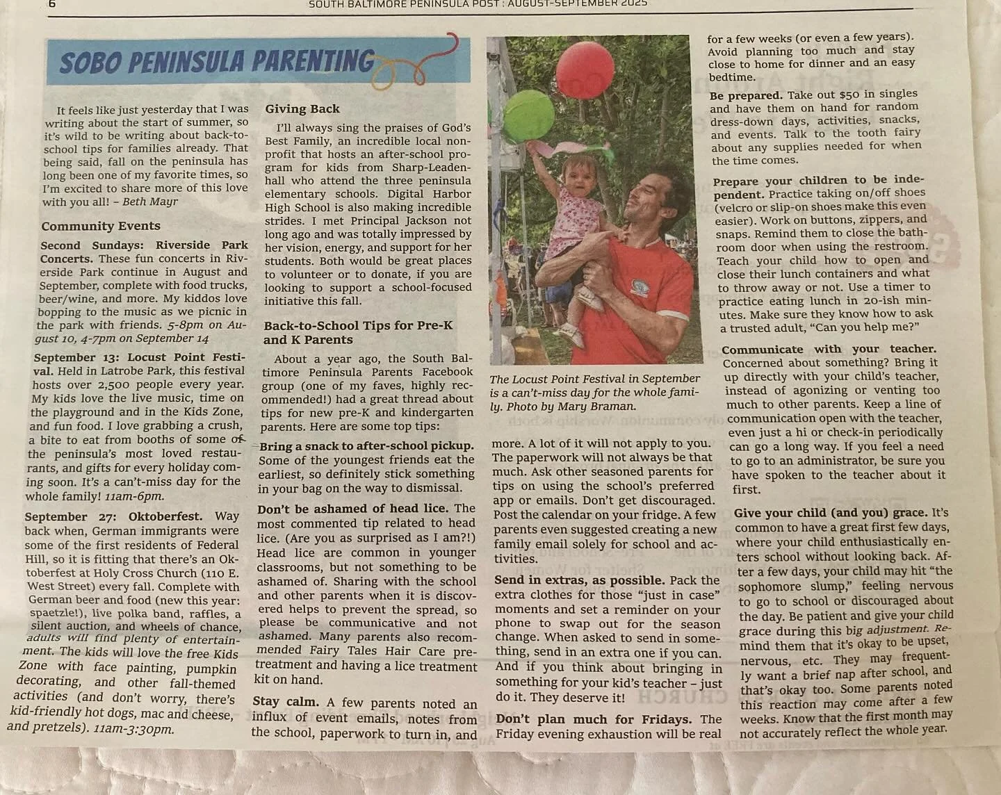 My next column in the @sobopeninsulapost is live! I love volunteering to bring together pertinent info and share about events for peninsula parents.