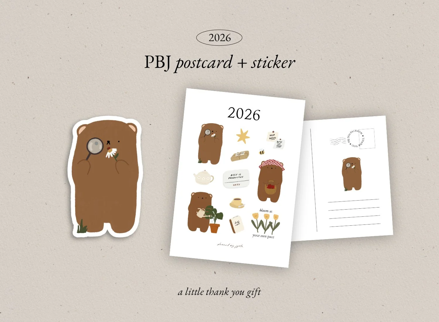 2026 Patreon Postcard + Sticker