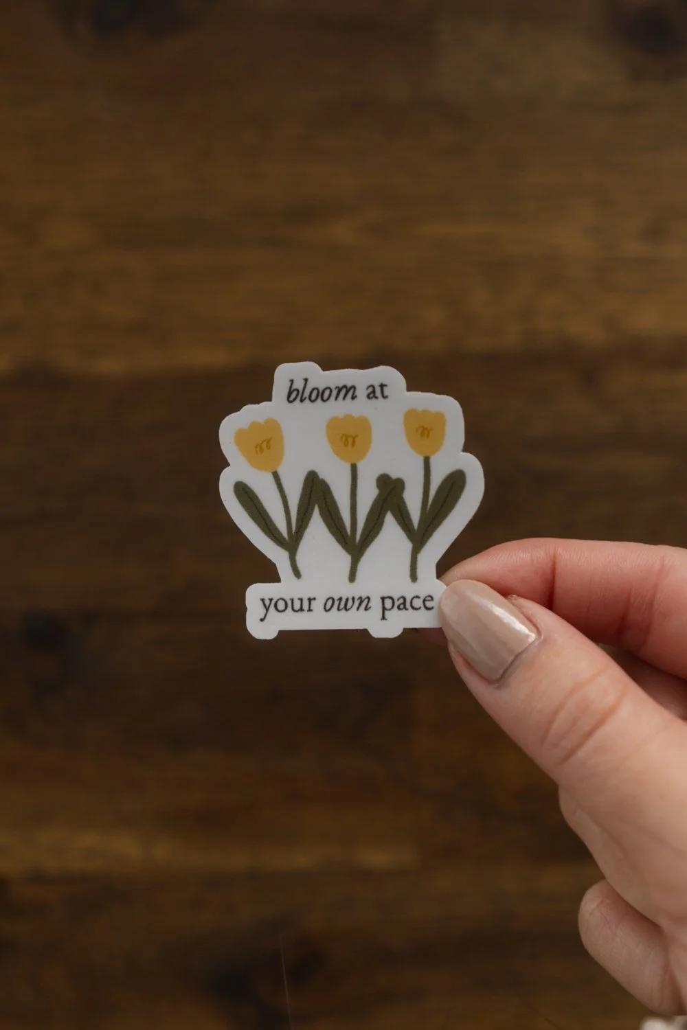 Bloom at Your Own Pace - Vinyl Sticker