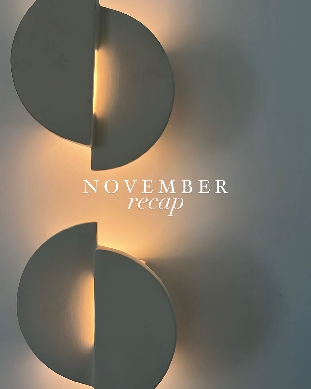 NOVEMBER RECAP | site visits | furniture sourcing | team meetings | collaborations | installs | photoshoots | but mainly.. 

gratitude ✨

Thankful for another month of beautiful homes, the best clients, and a season of reflecting.