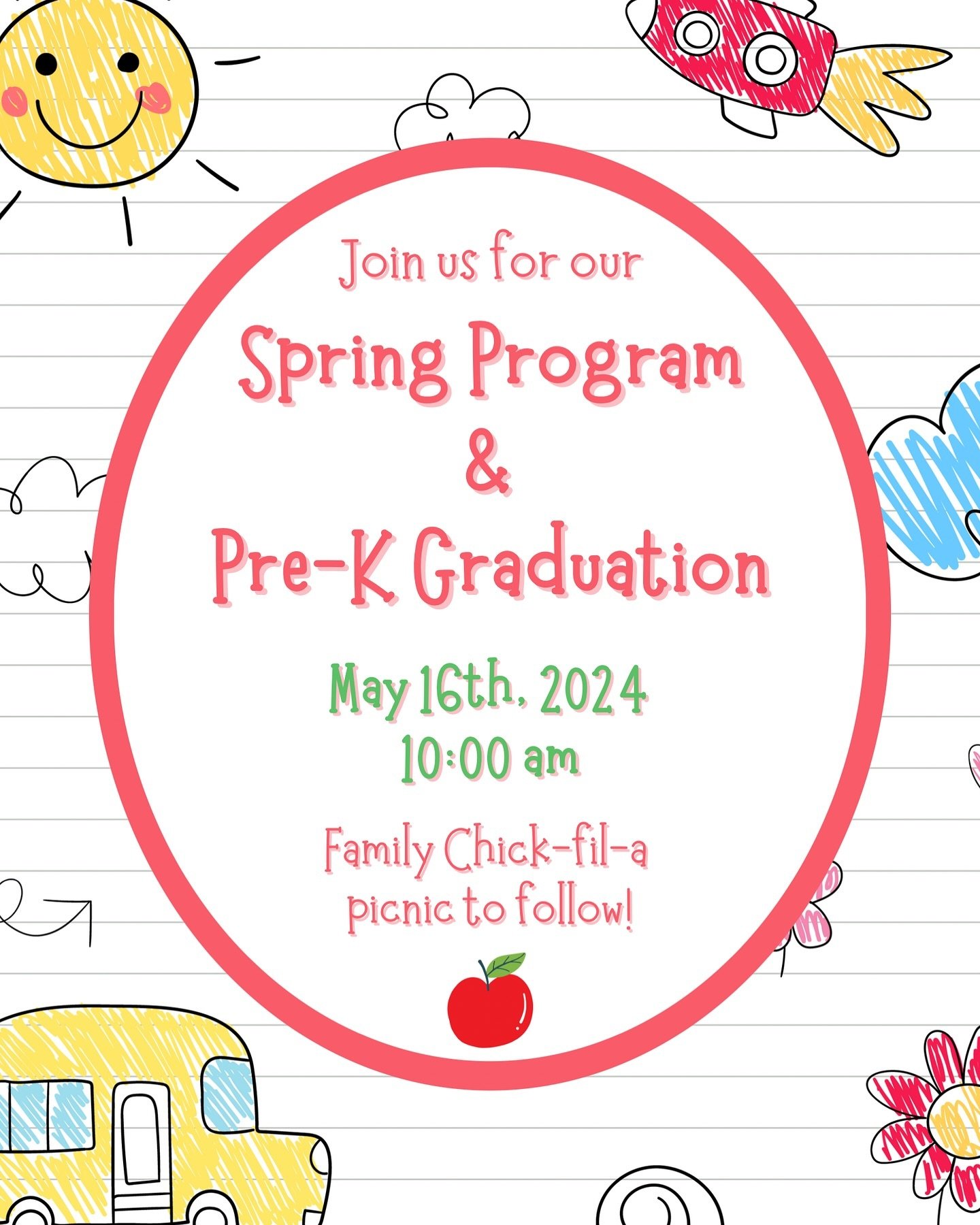 Save the Date! 

Can you believe we&rsquo;re nearing the end of the school year!? Join us for a fun Spring performance from all of our classes plus our Pre-K graduation 🎓