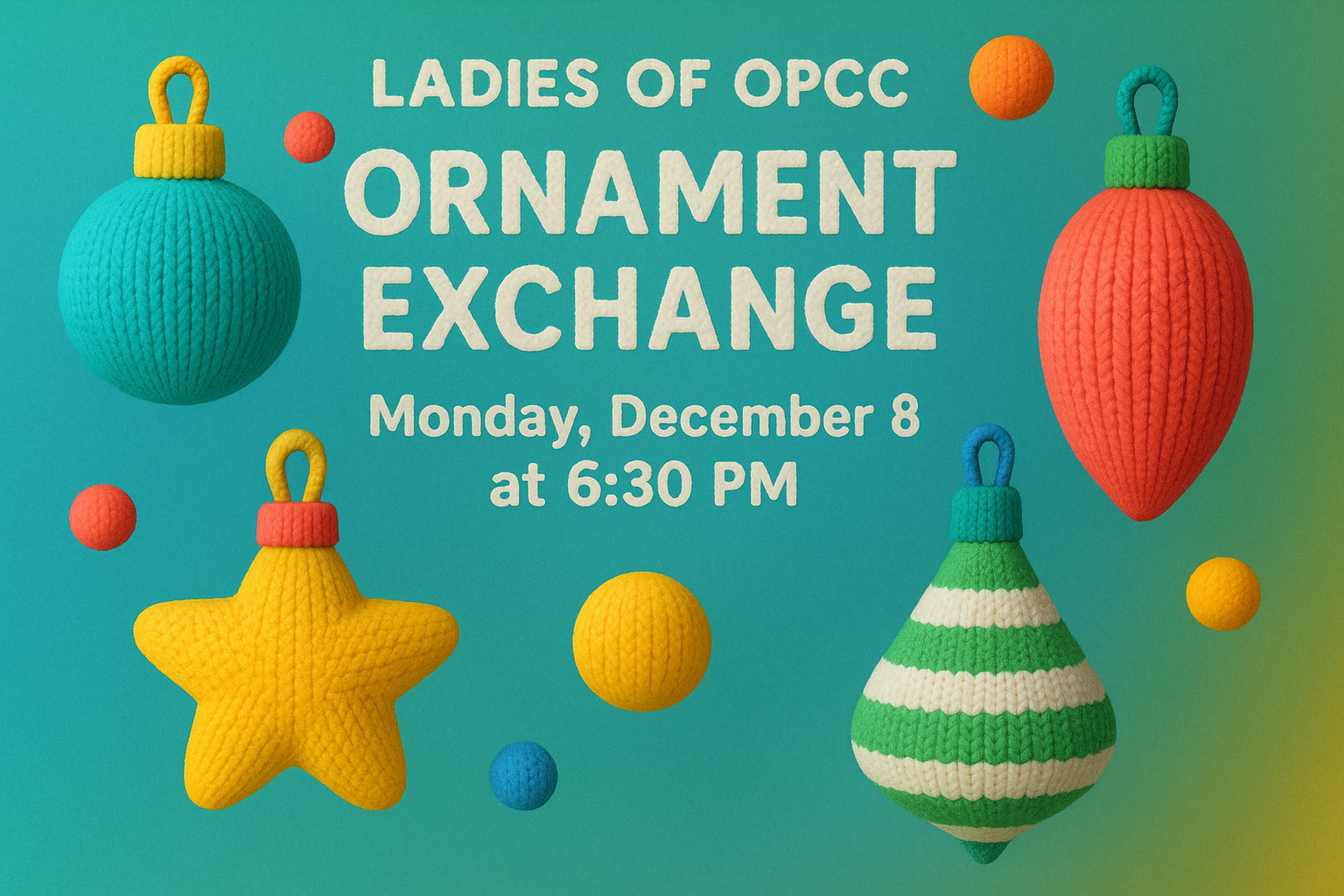OPCC Women's Ornament Exchange 2025