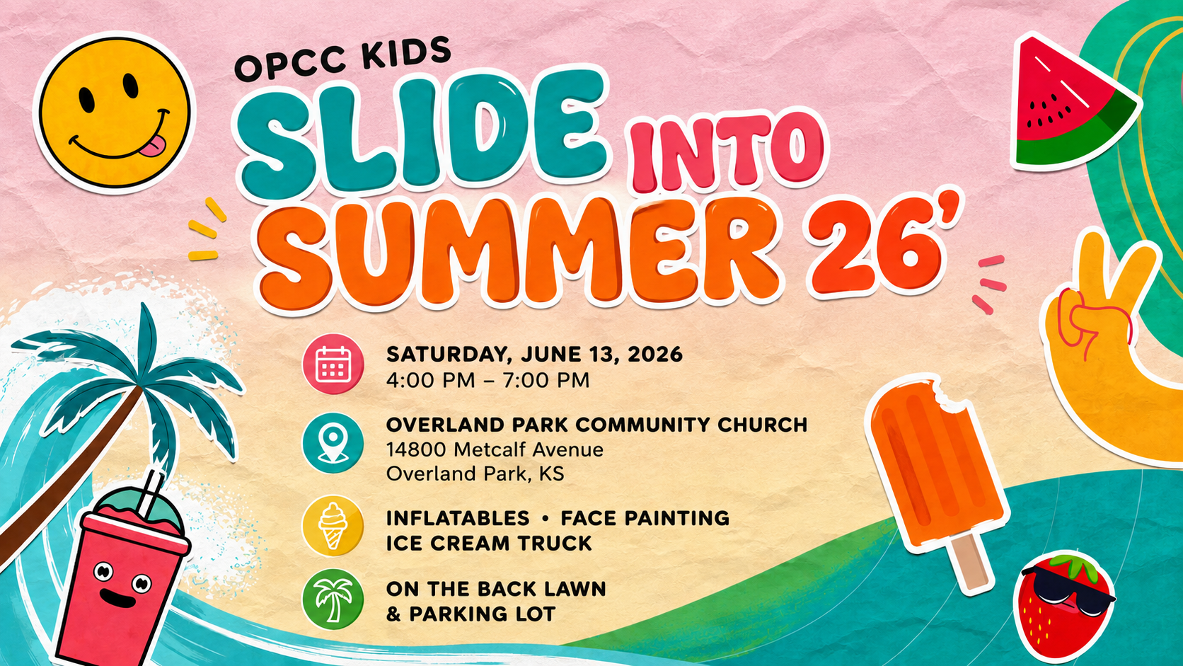 OPCC Kids - Slide Into Summer 26'