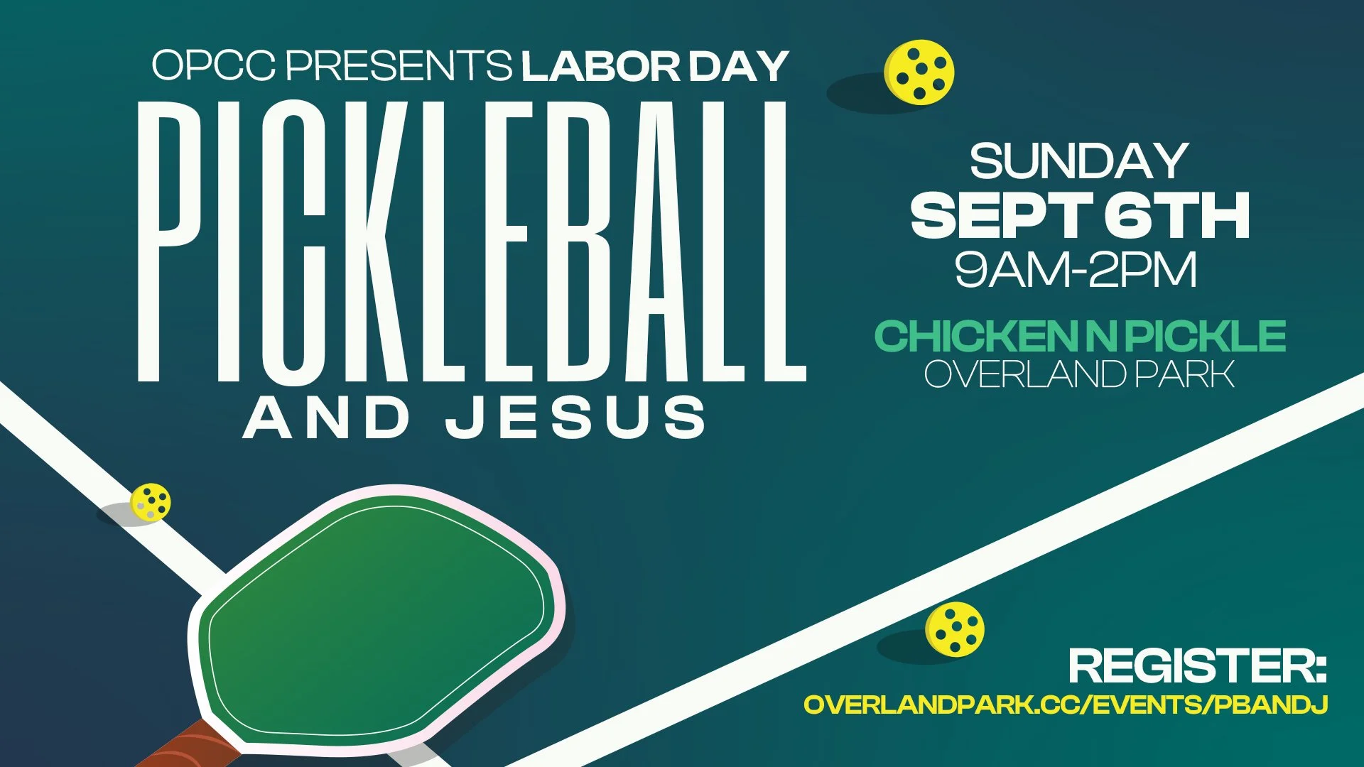 Labor Day Pickle Ball &amp; Jesus