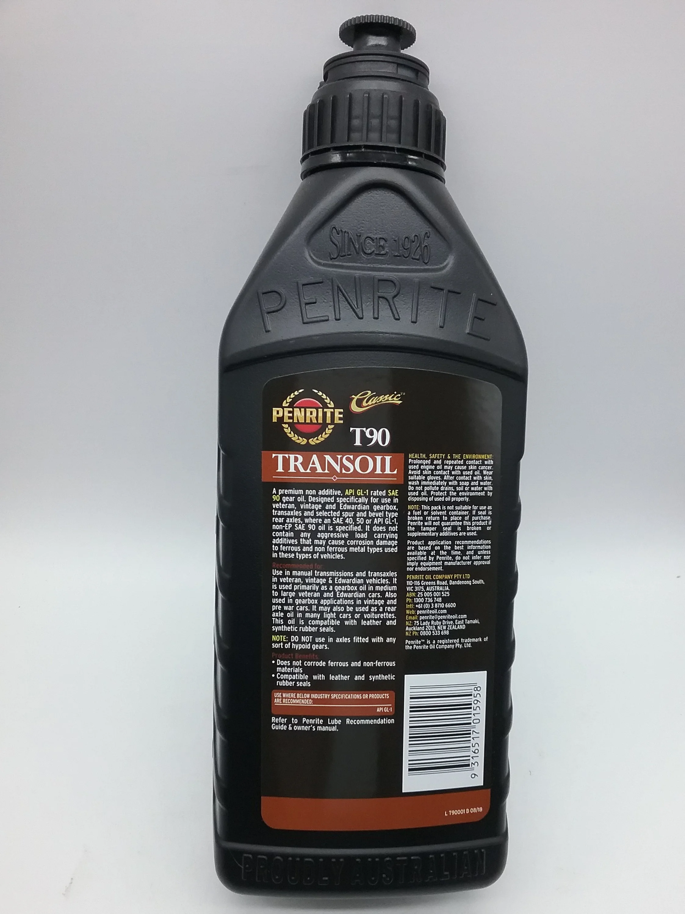 Penrite Mild EP Gear Oil SAE 110 1L — Yesteryear Garage & Parts