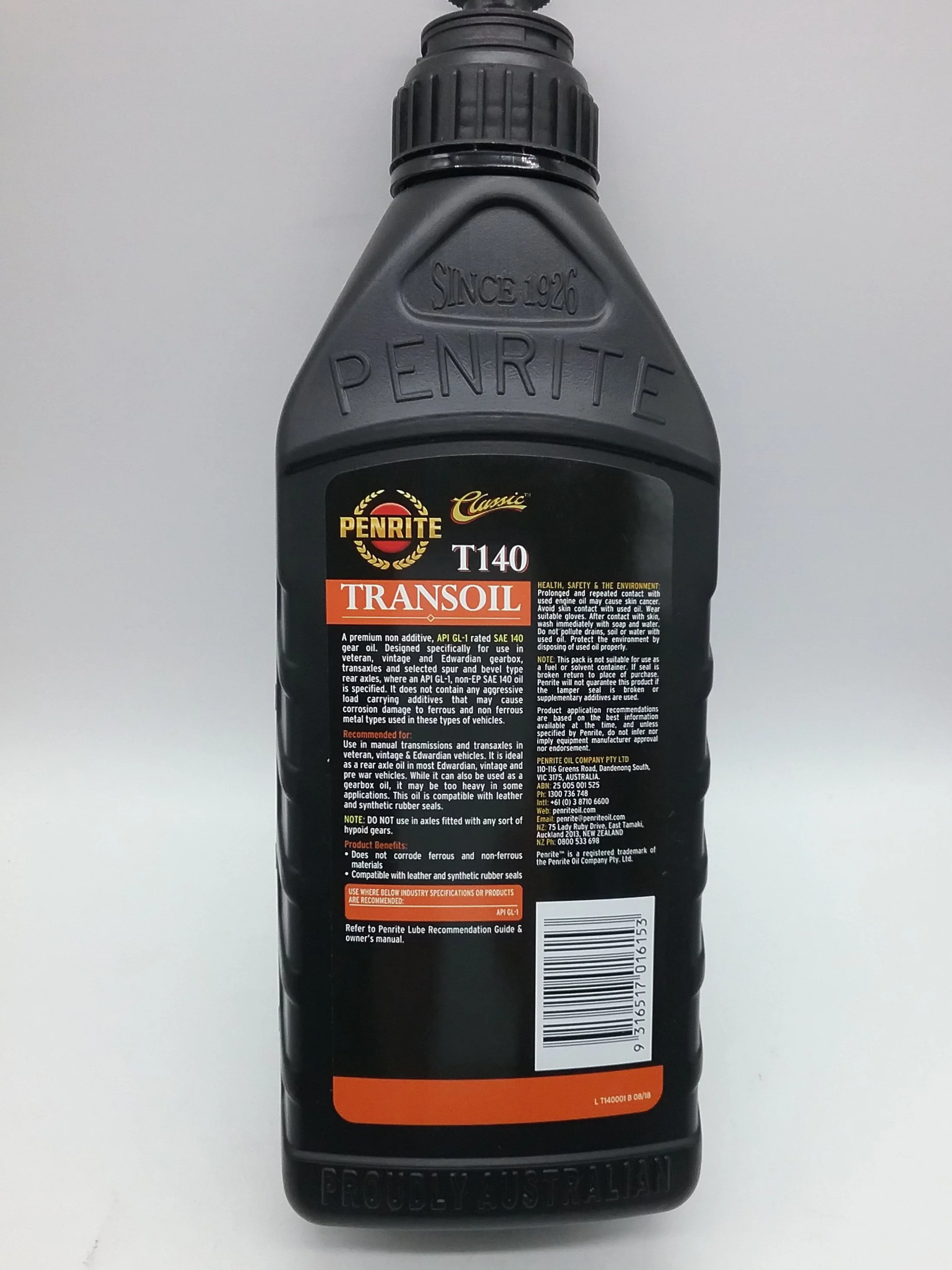 Penrite Mild EP Gear Oil SAE 110 1L — Yesteryear Garage & Parts