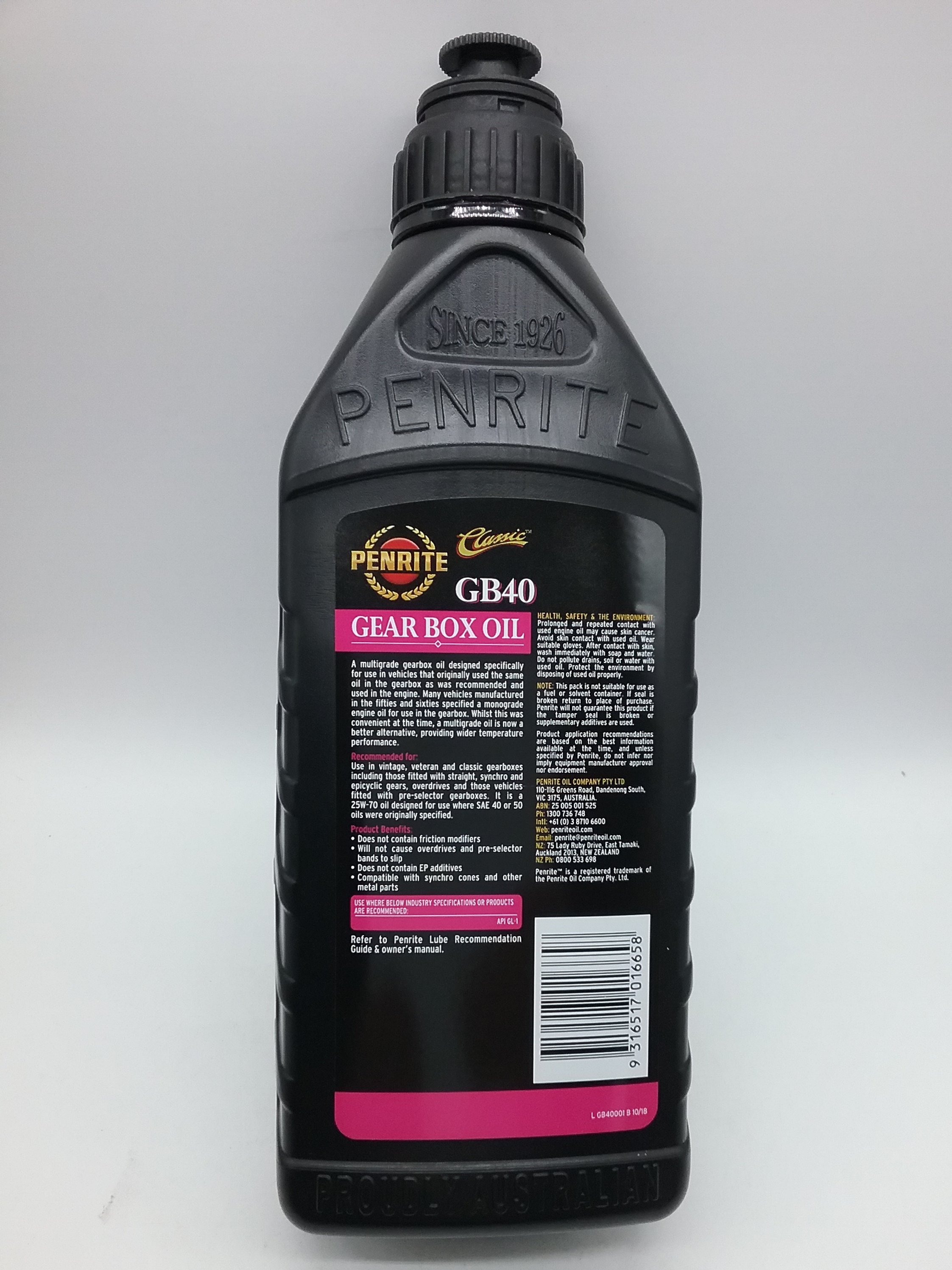 Penrite Mild EP Gear Oil SAE 110 1L Yesteryear Garage Parts penrite-mild-ep-gear-oil-sae-110-1l-yesteryear-garage-parts