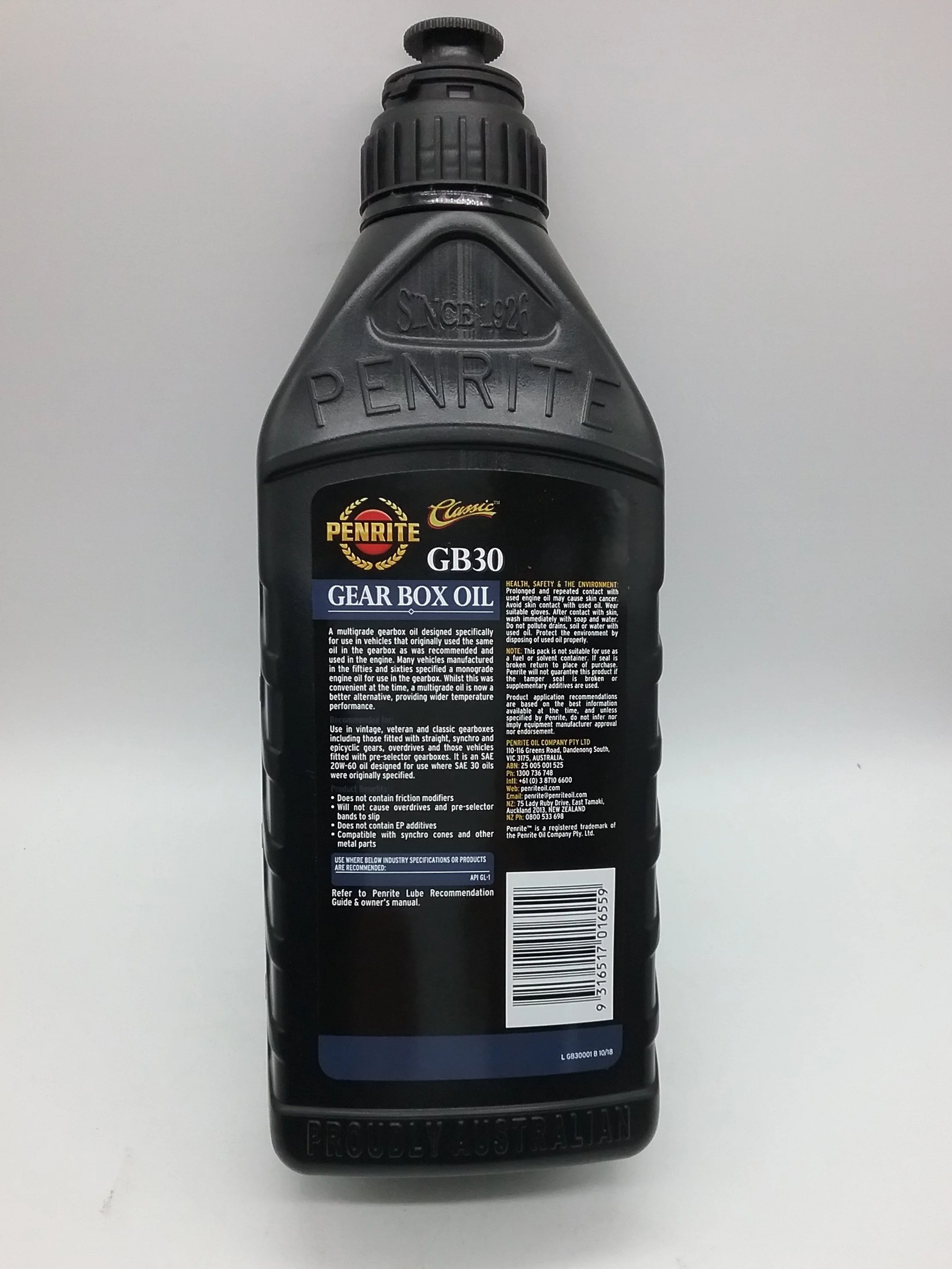 Penrite Mild EP Gear Oil SAE 110 1L — Yesteryear Garage & Parts