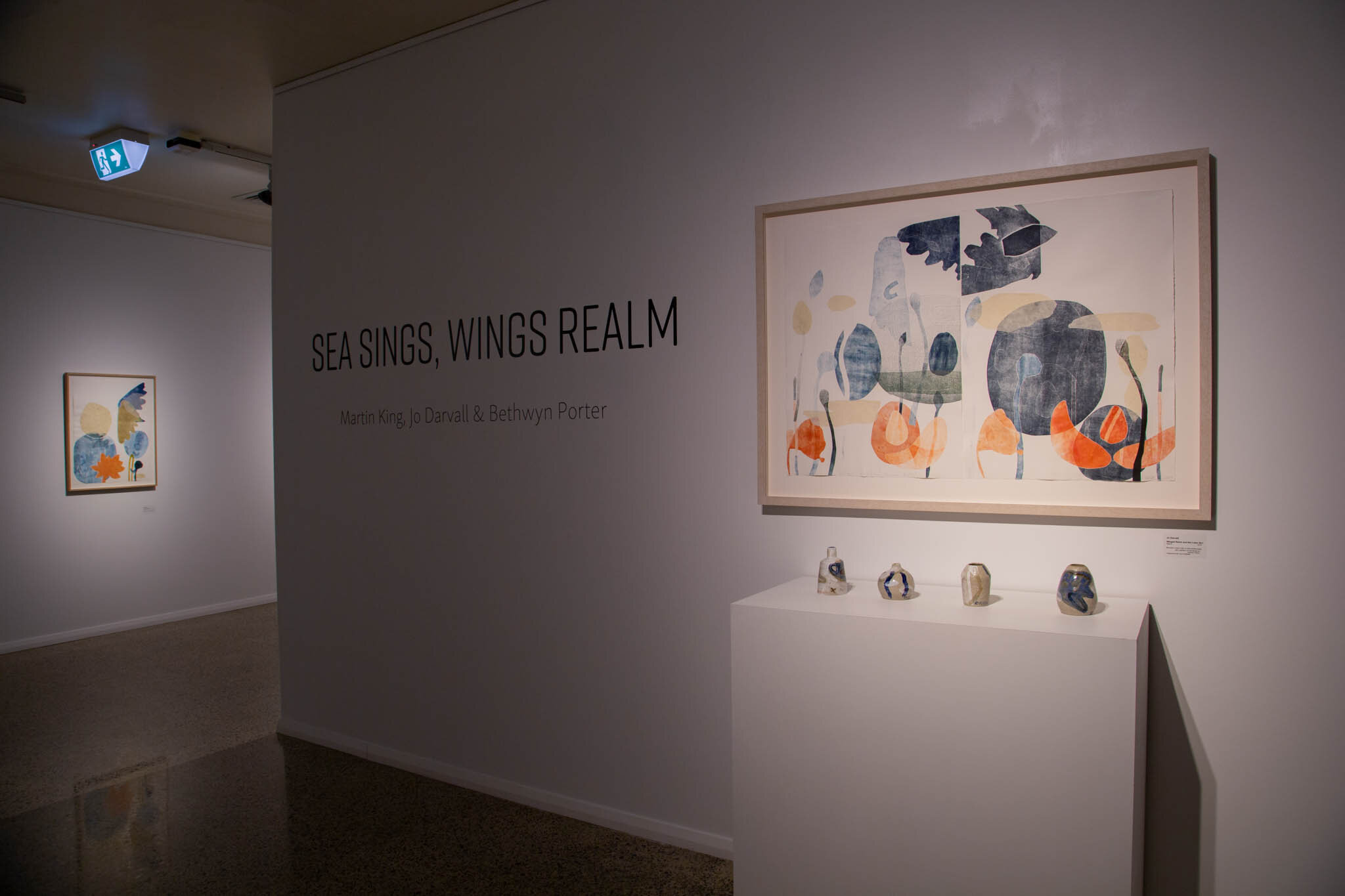   Winged Realm  install Geraldton Regional Art Gallery, Western Australia. Photo: Will Upchurch 
