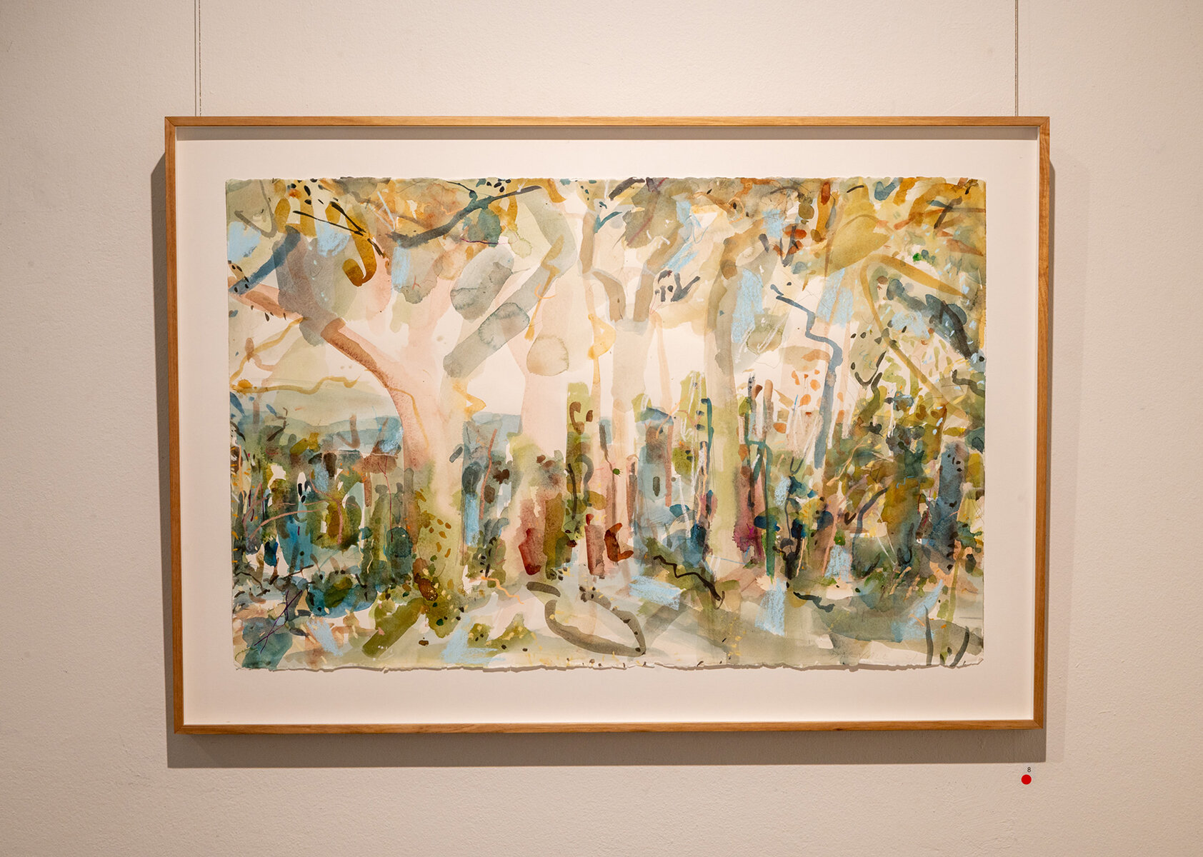   Wandoo Observation Area,  2021 Watercolour and pastel on Arches paper, 68 x 102 cm Private Collection 