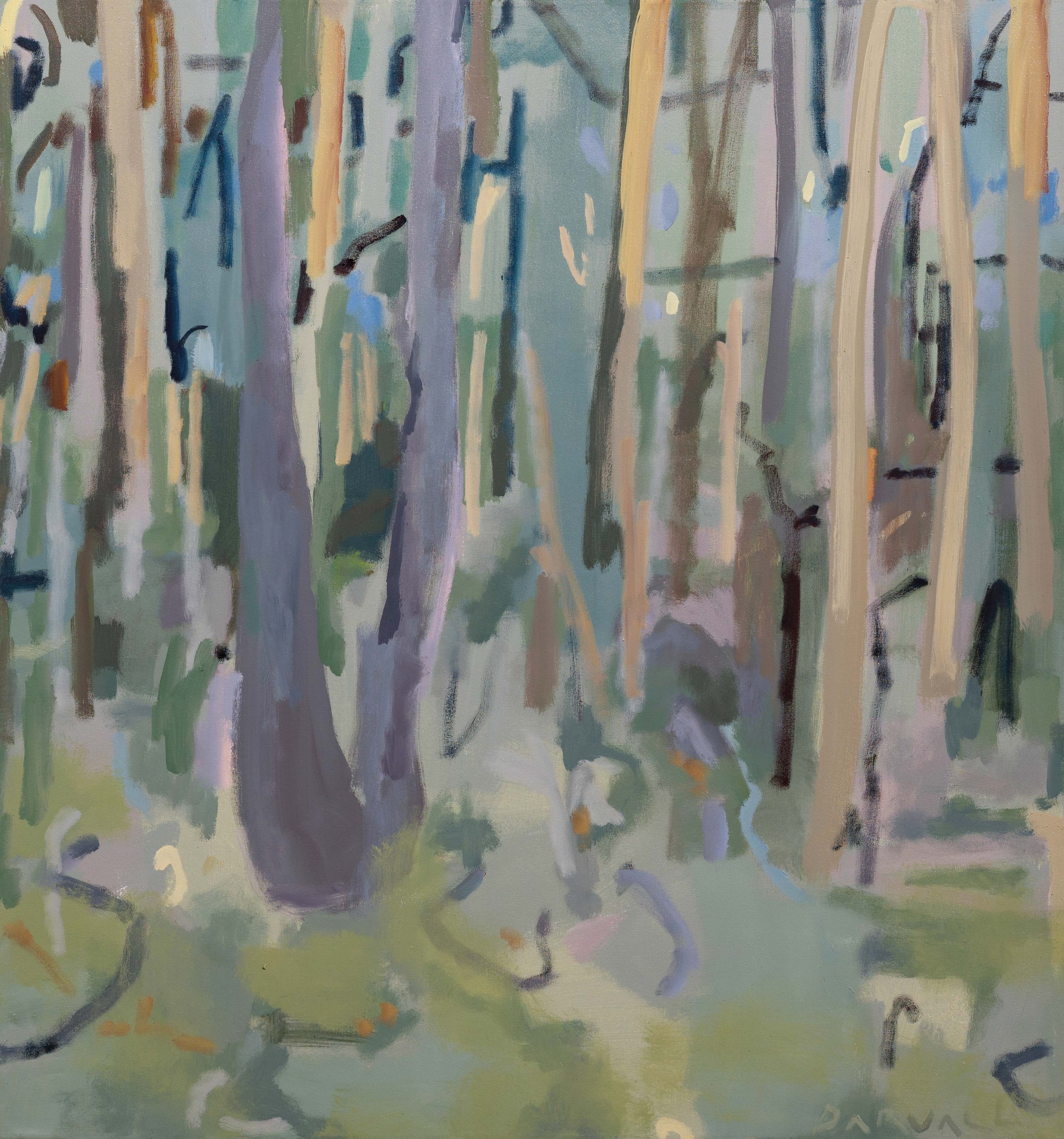   Boranup Forest  U tree 2022   120.5  x 110 cm  oil on canvas (status available contact the artist) 