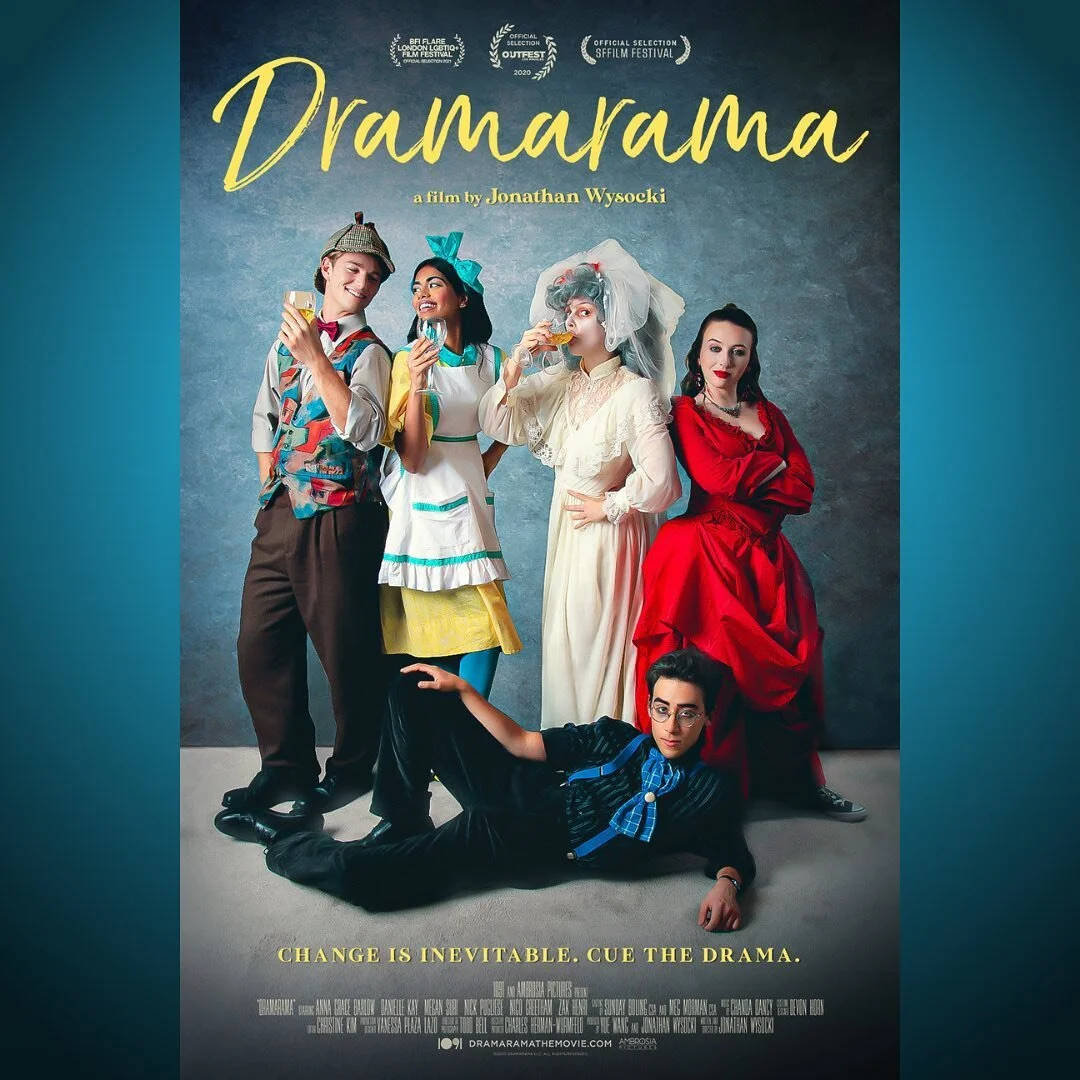 Introducing...our new theatrical poster!! 🎭 We loved our festival poster designed by @deathandboxes (aka director @jonathanwysocki husband, who also designed the film's fab titles). With charming illustrations inspired by @JB_AfterHours, our festiva