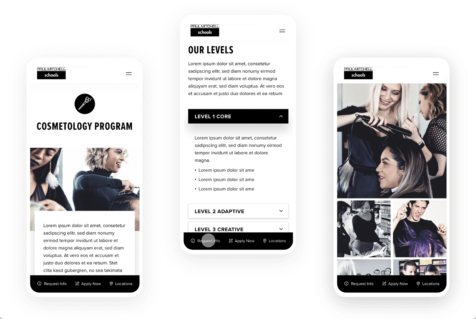 Cosmetology – Interior Page and Request Information Form – Main EDU Site