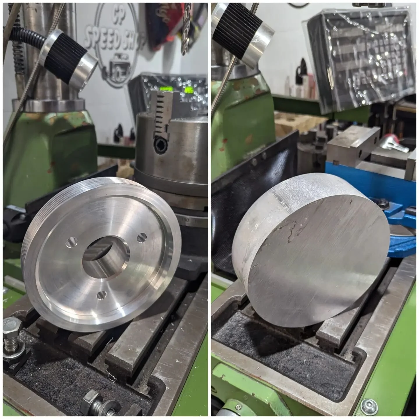 From a solid chunk of aluminium to a supercharger crank pulley. 
 

#machining #manualmachinist #manualmachining #aluminium