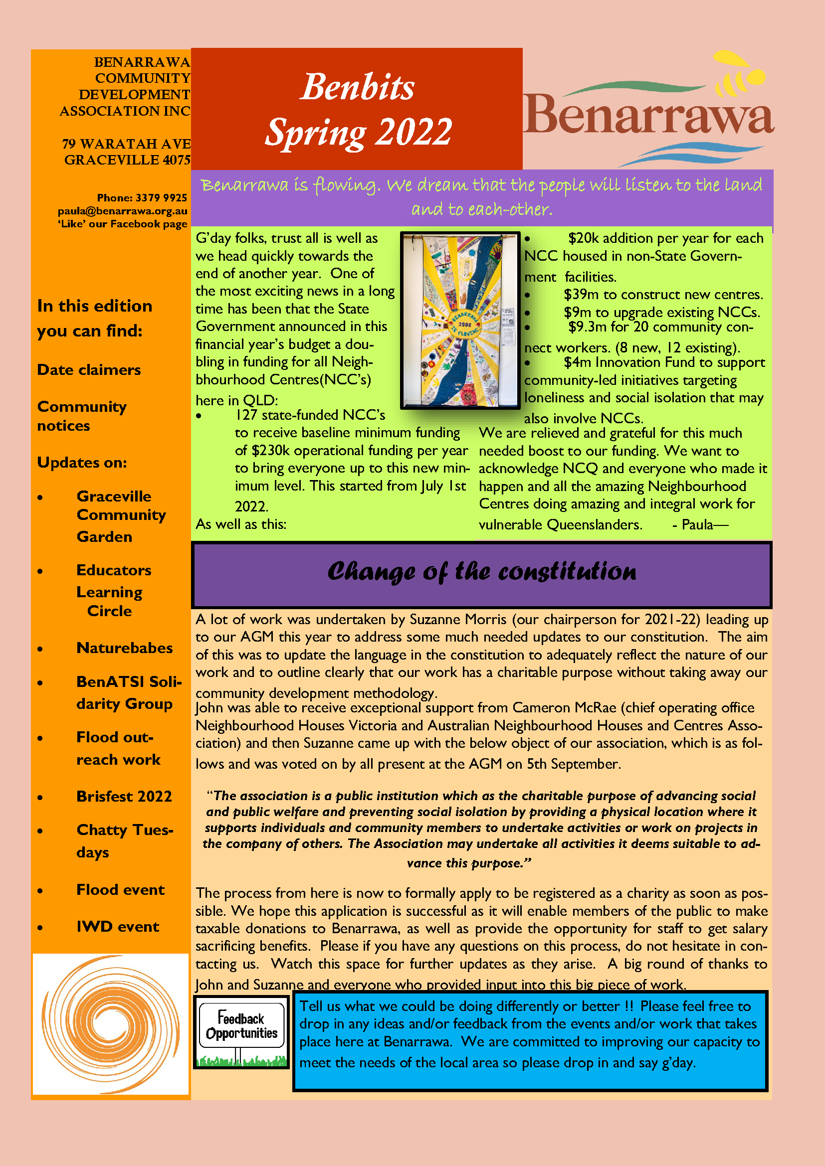 BenBits Newsletter Spring 2022