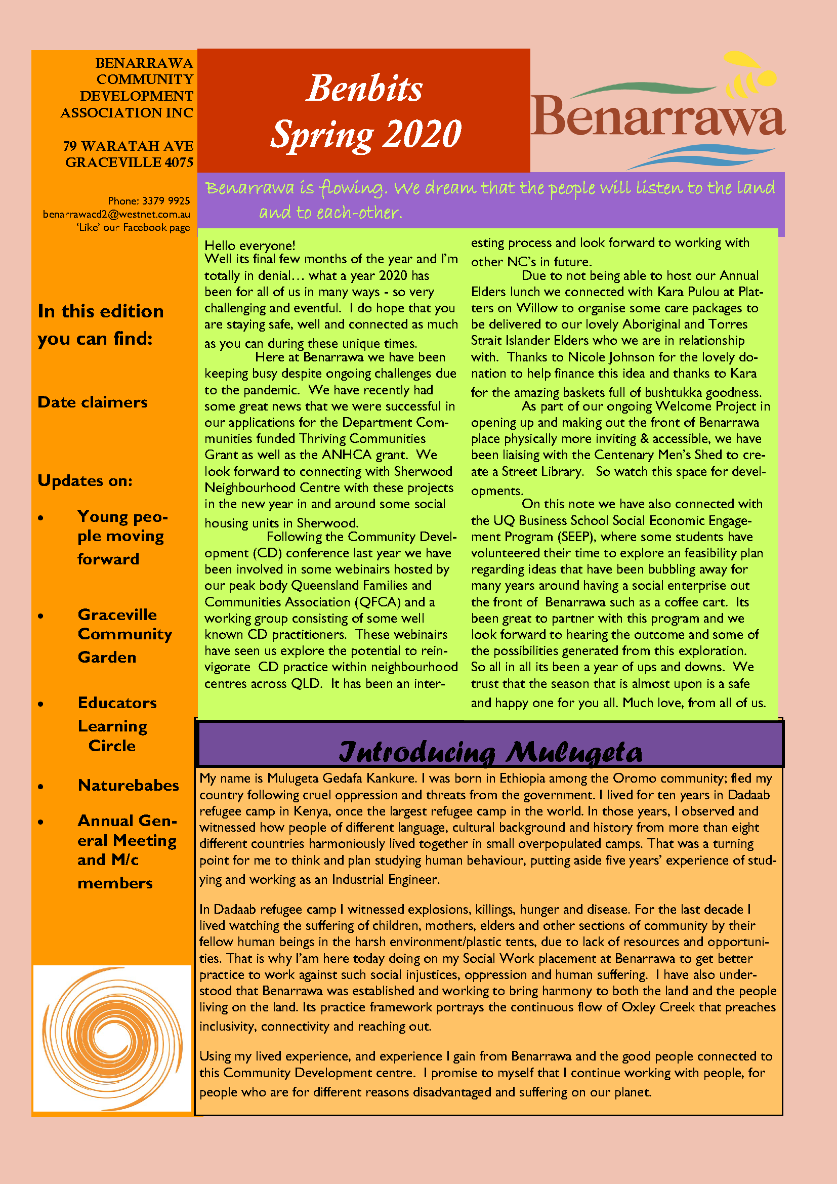 BenBits Newsletter Spring 2020