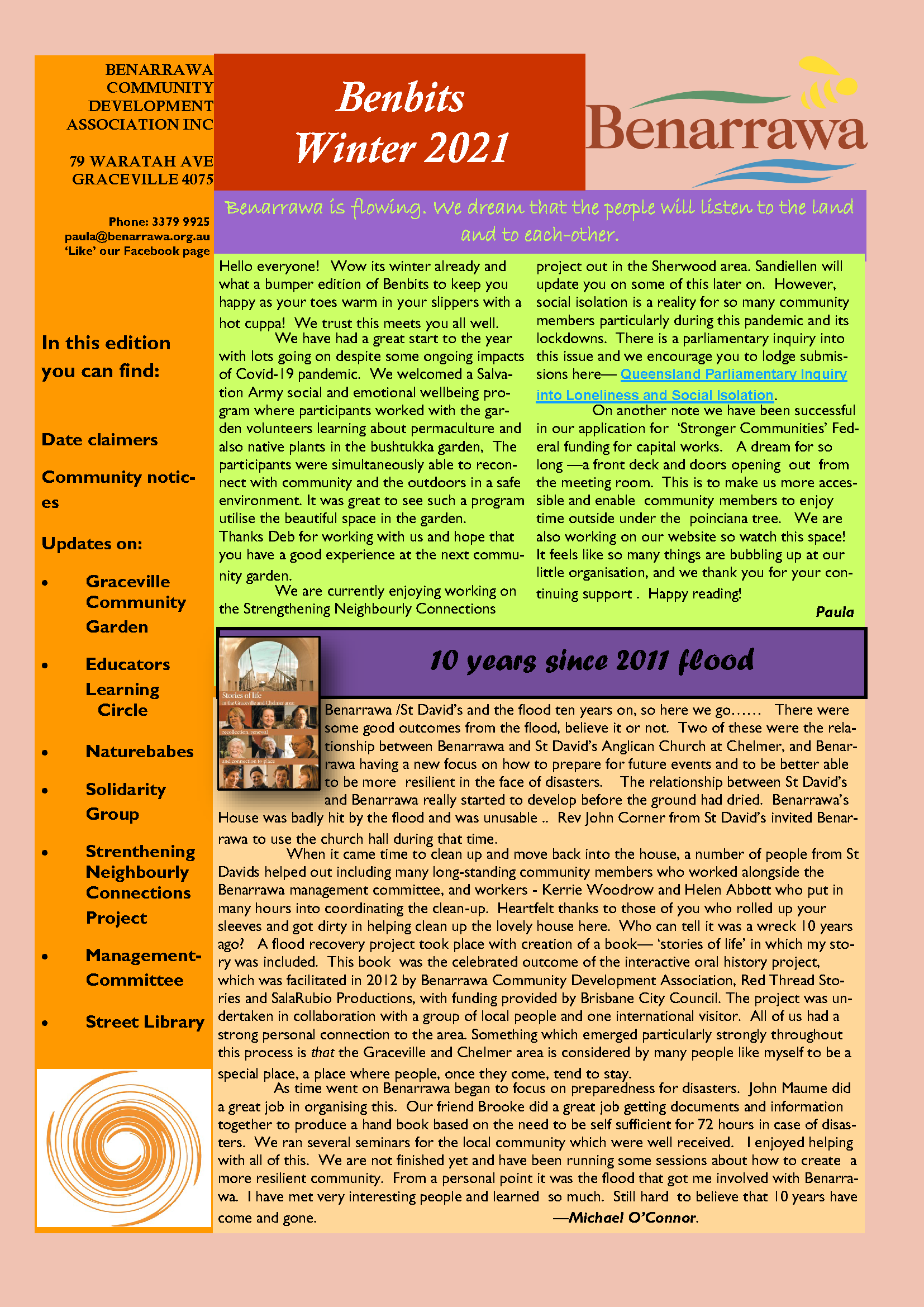 BenBits Newsletter Winter 2021