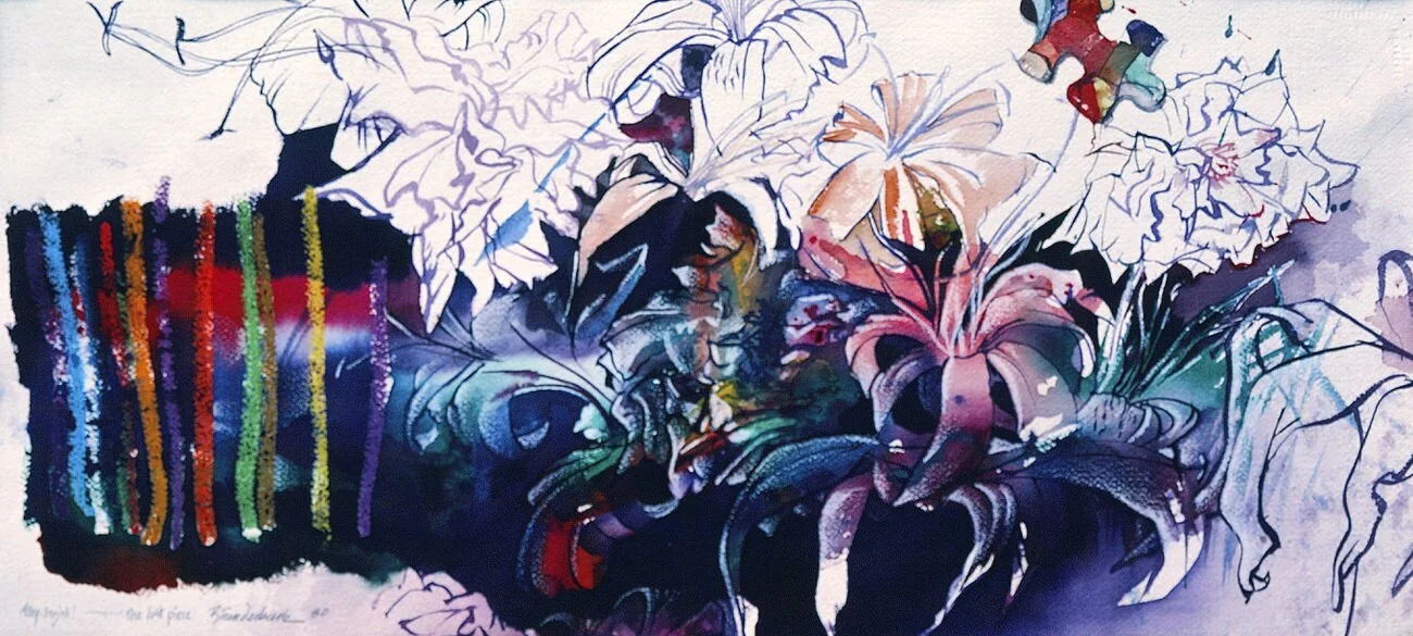 "Alleylujah Series 4" Watercolor/Mixed 1980