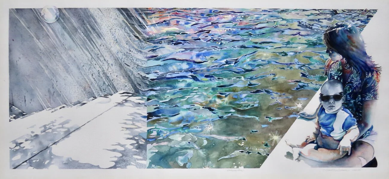 "Resurrection" 17x38 Watercolor 1981