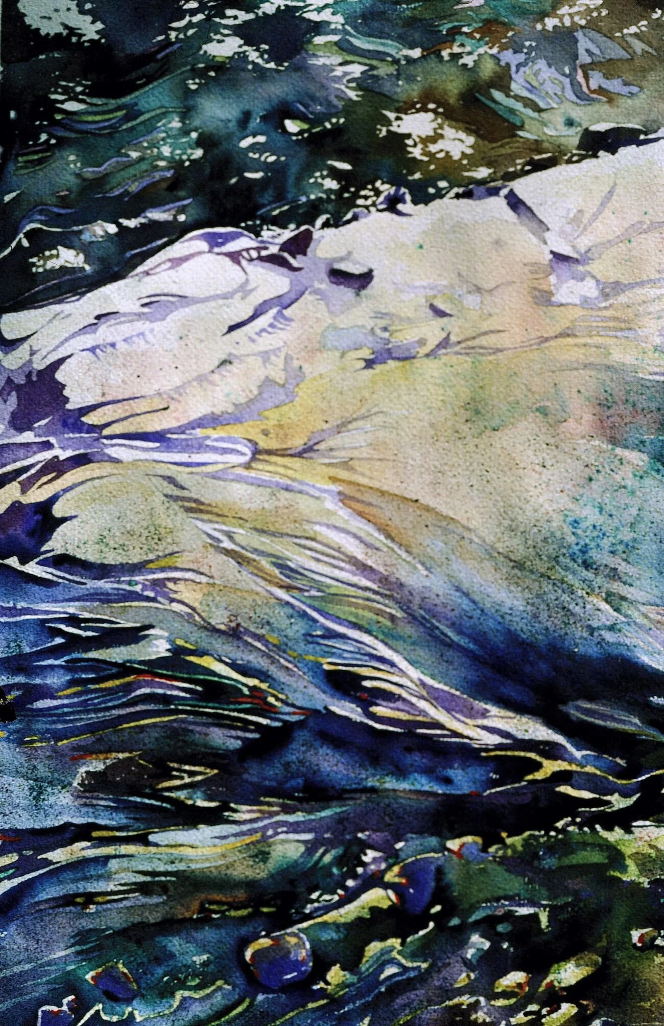 "Take a Chance" 32x22" Watercolor 1981
