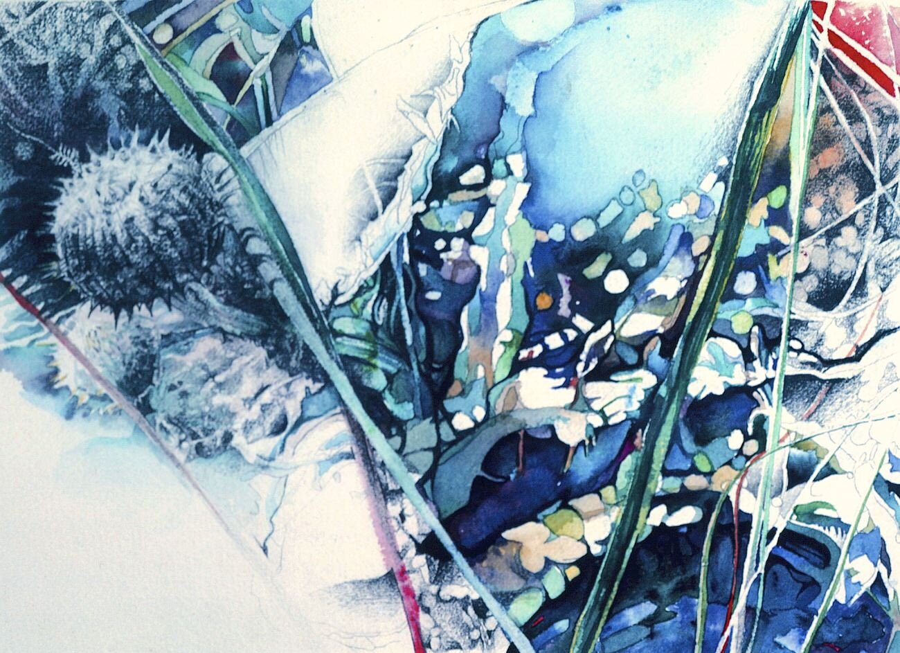 "The Moon Sees" 10x14" Watercolor 1981