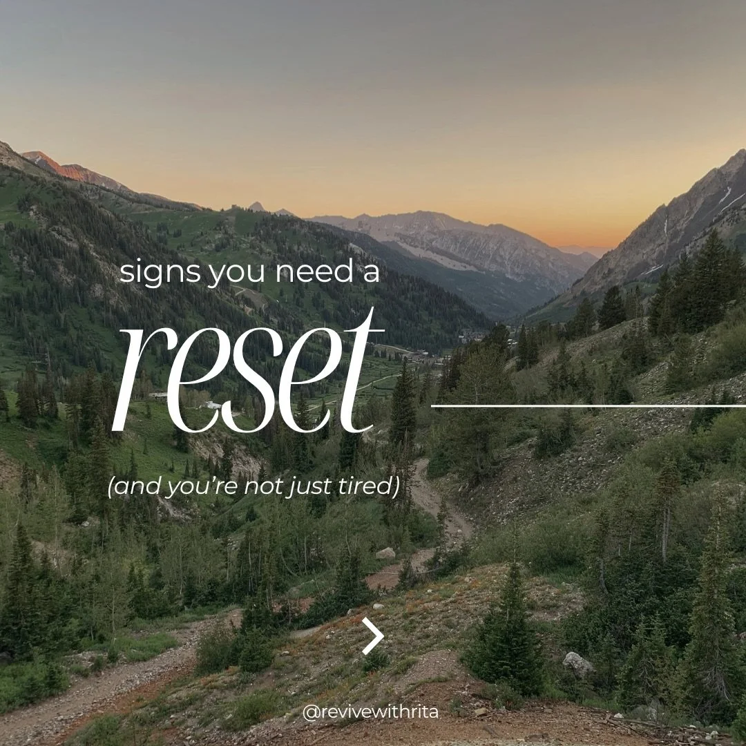 You&rsquo;ve just been holding a lot for a long time and your body knows it.

The tension.
The overwhelm.
The feeling of being &ldquo;on&rdquo; all the time&hellip;

There are subtle signs you need a reset.

Not more doing. Not another self-help book
