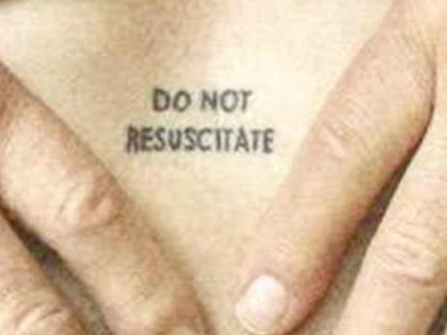 What would you do faced with a DNR tattoo?