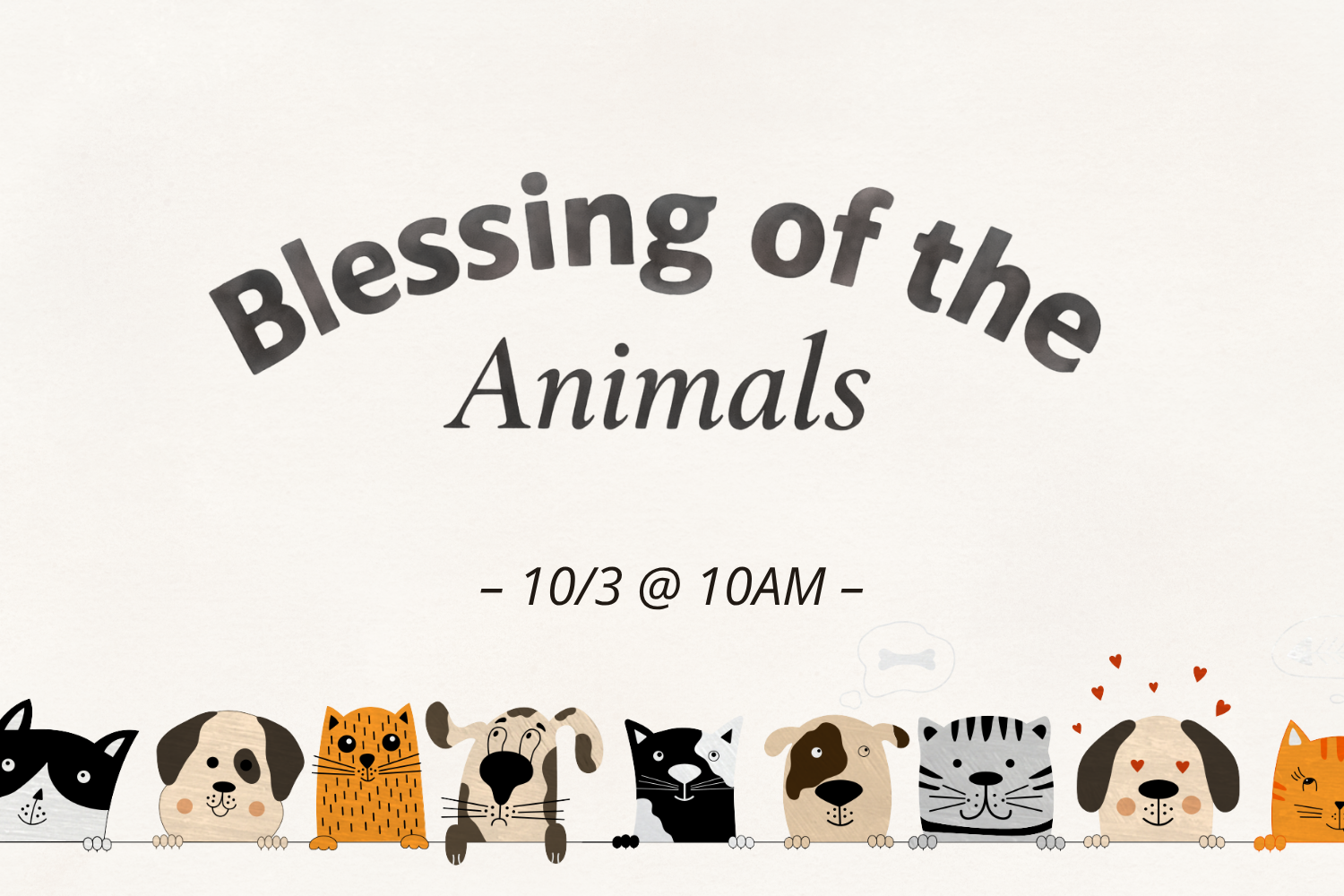 Blessing of the Animals Service