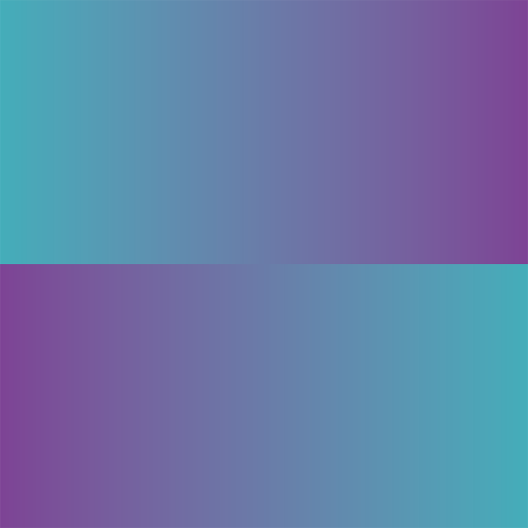 Gradient background transitioning from teal to purple with a subtle pattern.