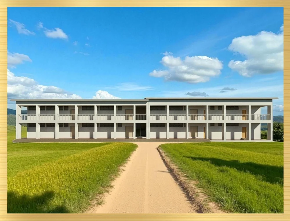 School building and landscaped grounds supported by Berlin Walks Cares
