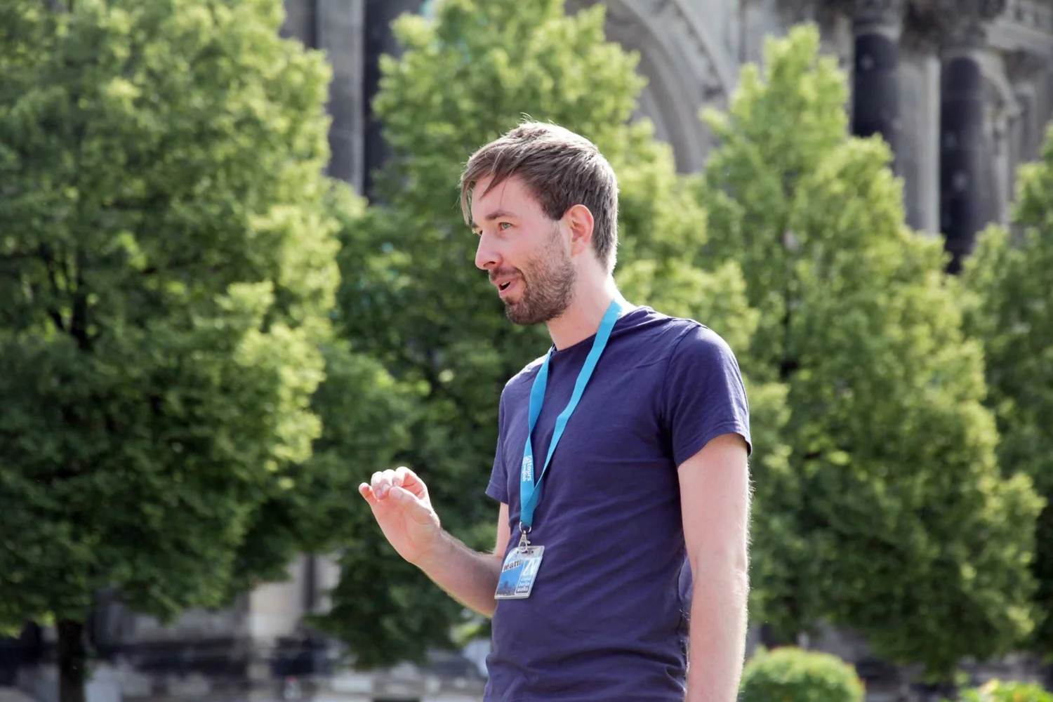 Original Berlin Walks guide sharing Berlin’s stories outdoors