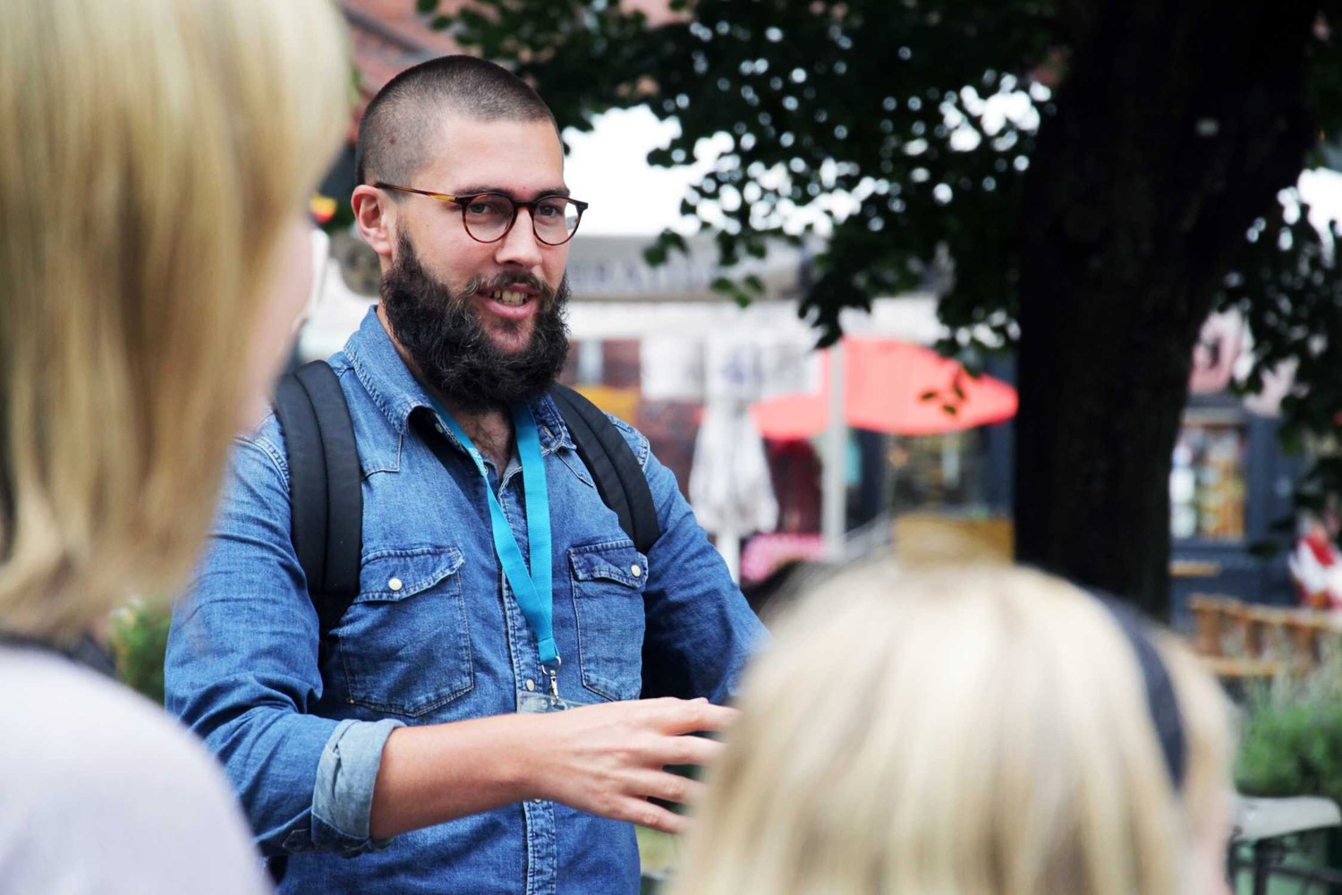 Original Berlin Walks guide leading a group in Berlin