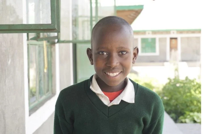 Portrait of a student in a school uniform