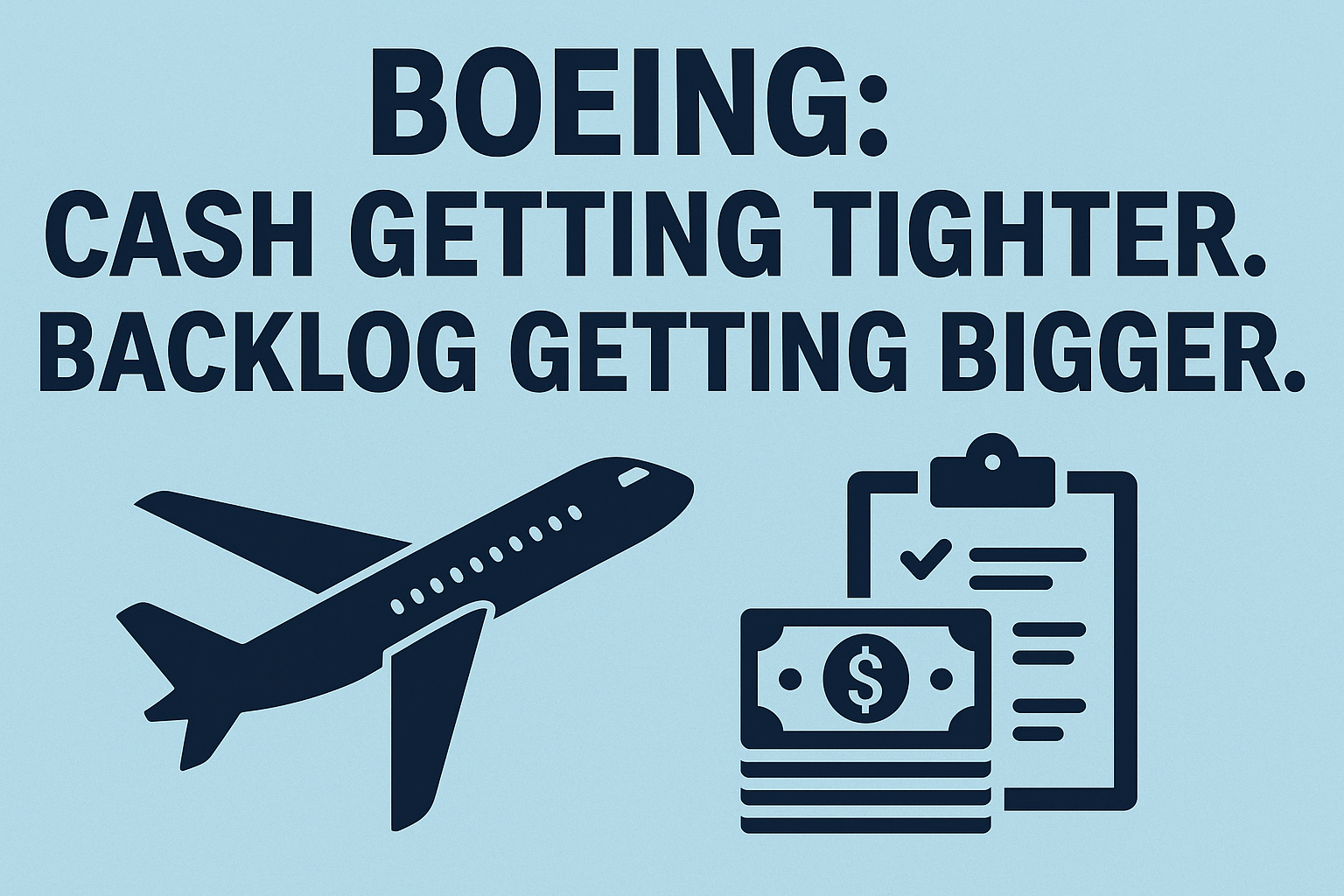 Boeing: Cash Getting Tighter. Backlog Getting Bigger.