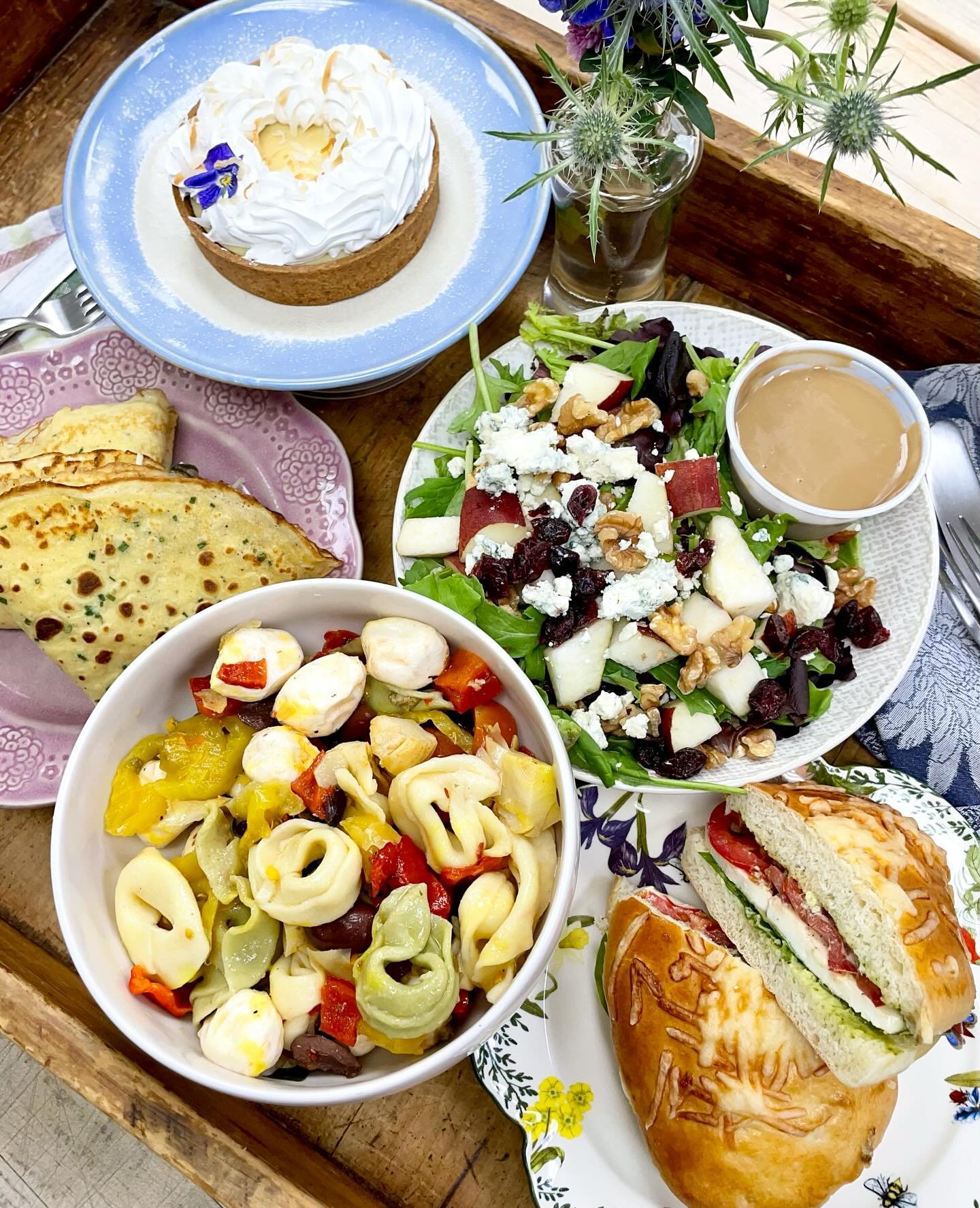 When it&rsquo;s too hot to turn on the stove, we&rsquo;ve got you covered. ☀️🥗 

Our fridges are stocked with everything from fresh-made salads and sandwiches to sweet treats that scream summer and more! We&rsquo;ve got your no-cook cravings covered