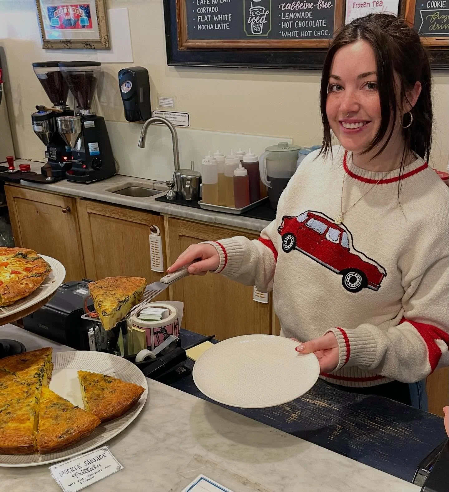 Breakfast is ready! ❄️✨

After a snowy little pause, we&rsquo;re back! The kitchen is warm, the ovens are humming and everything is fresh, hot and waiting for you. 🥐🍳

Flaky pastries, protein packed frittatas, all of your favorites. The coffee is b