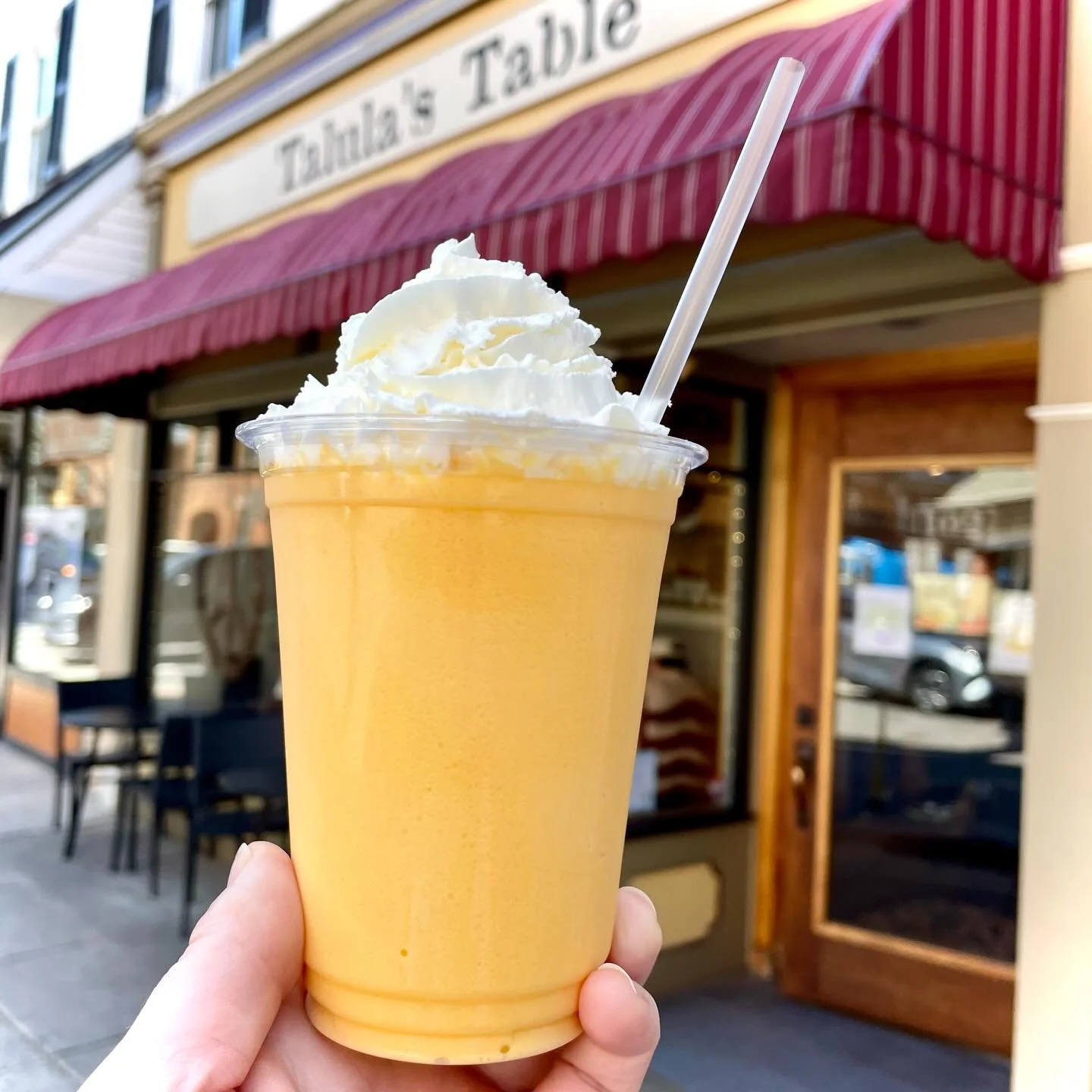 The Frozen Mango Dream is back 🥭✨

Celebrate the sunshine and warmer weather with this creamy blend of citrus green tea, milk and mango&mdash;perfectly sweet, super refreshing and made for sipping in the sun. 

Come sip the dream at Talula&rsquo;s T