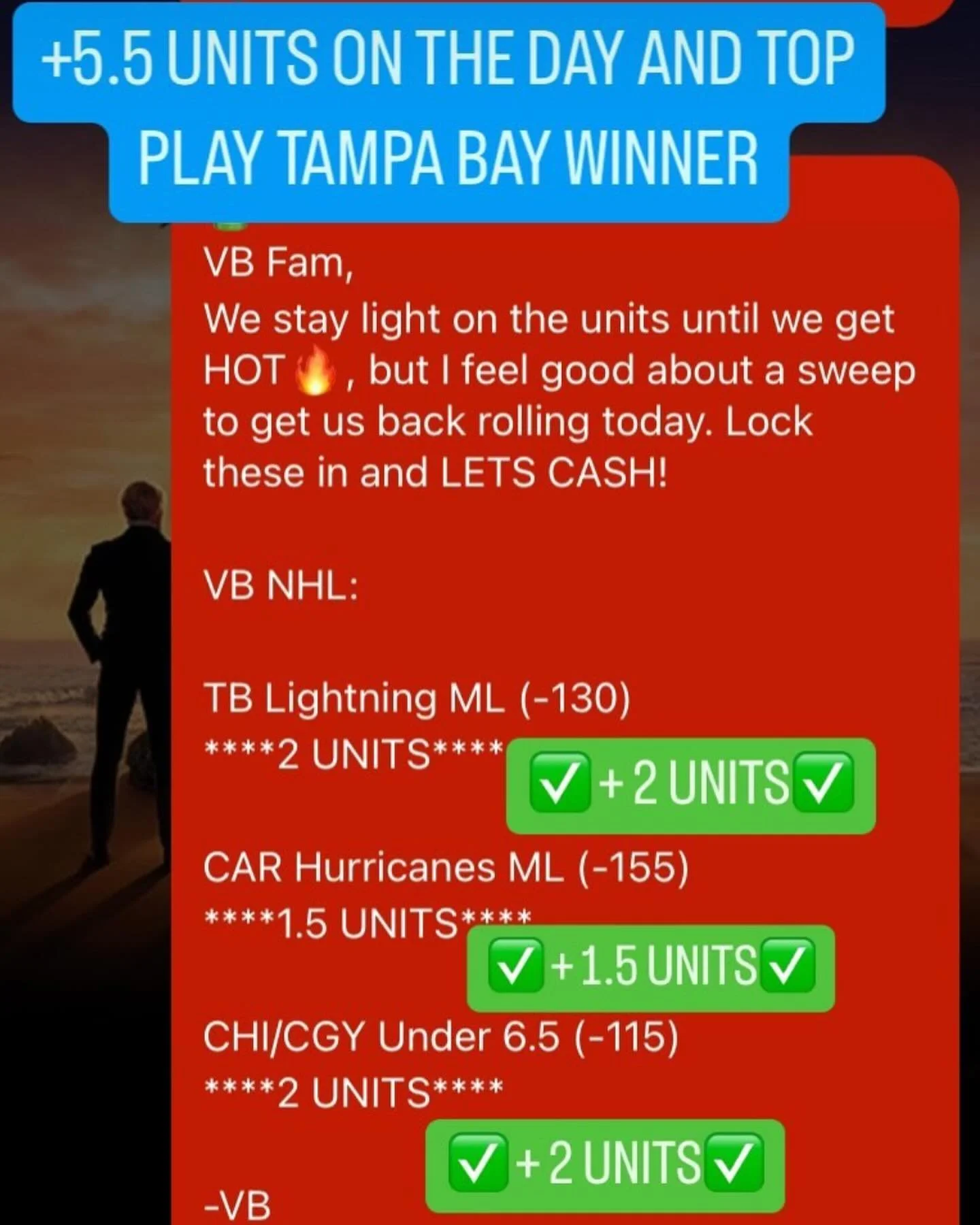 🧹🧹🧹SWEEP LAST NIGHT…. 💰+5.5 UNITS💰profited!  We only have one play tonight. VB Fam card will be out soon. #wins #winner #sweep #betting #bet #nhl #hockey #nhlbetting #nhlhockey #mgmgrand #bet365 #espnbet #fanatics #win #profit #cash #mone