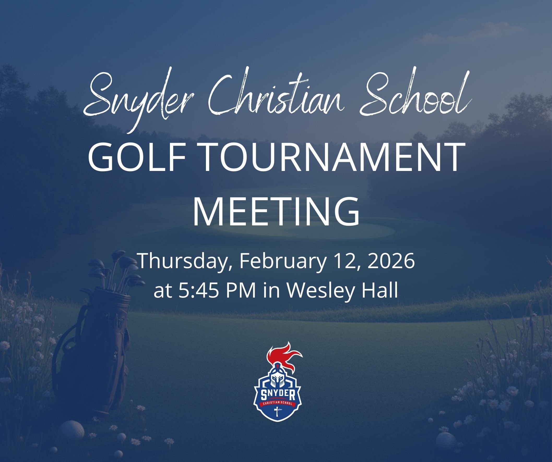 SCS Golf Tournament Meeting