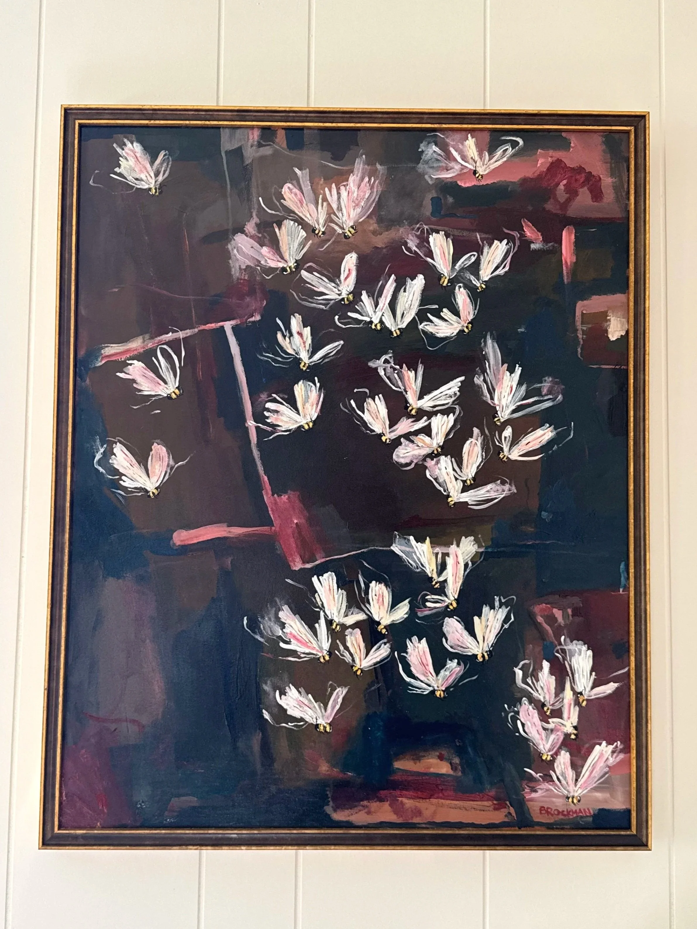 Swarm,
25x31 Framed Acrylic on Canvas   $850