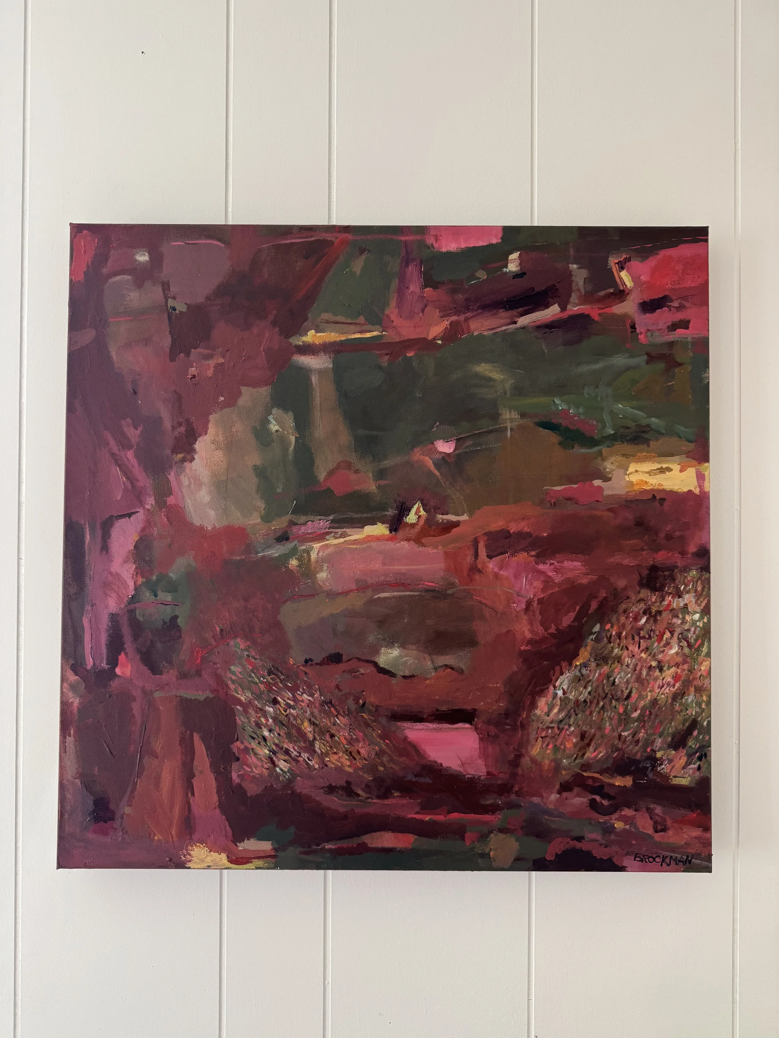 Paprika Parallels,
24x24 Acrylic on Canvas   $650