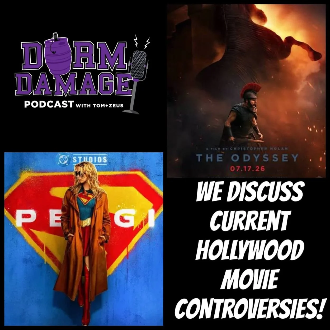 DORM DAMAGE EPISODE 147: “Hollywood’s identity crisis, The odyssey, Disney &amp; more!"
